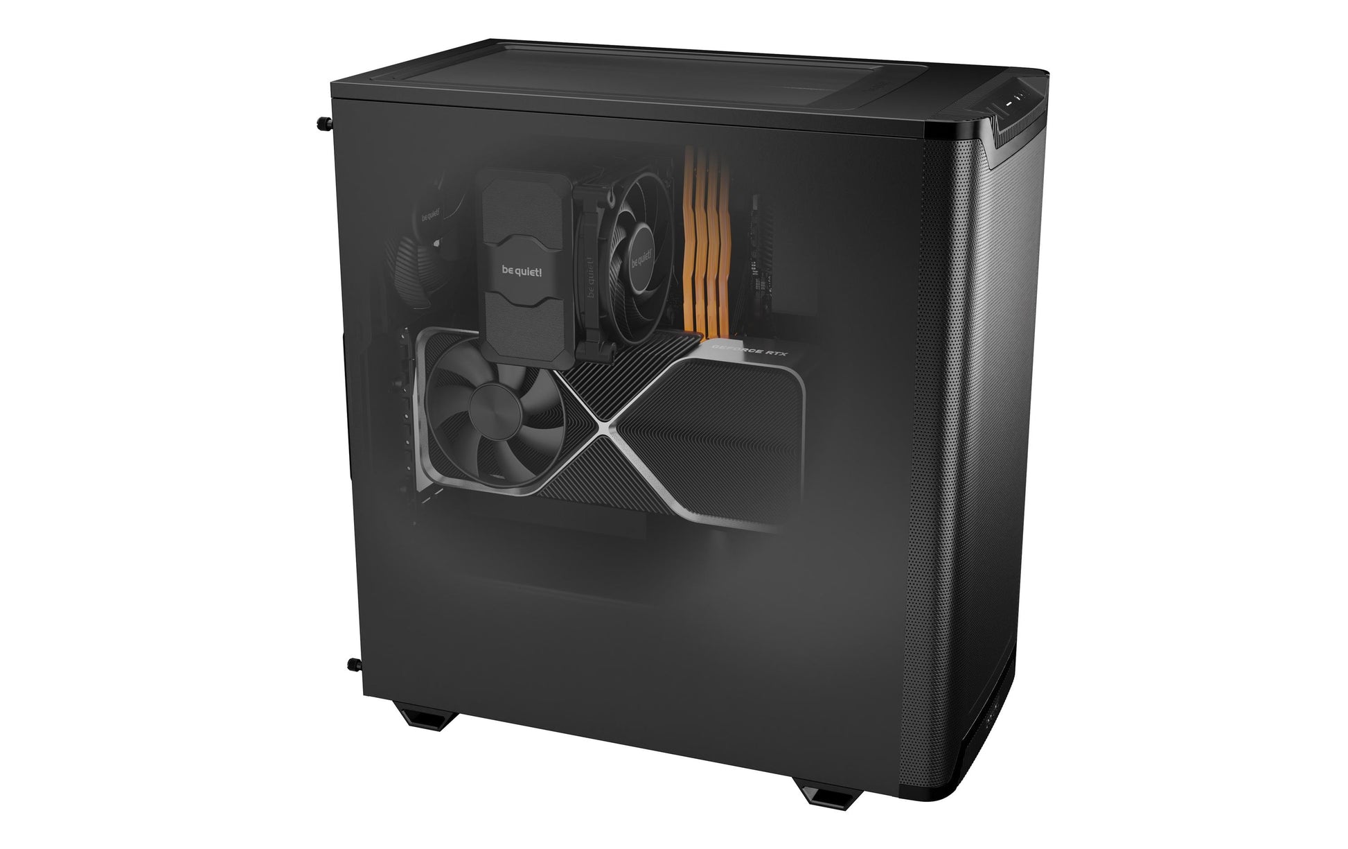 be quiet! be quiet PURE BASE 501 – Midi-Tower, Schwarz, ATX/mATX/Mini-ITX, 2×3,5", 5×2,5", CPU-Kühler 17,8 cm
