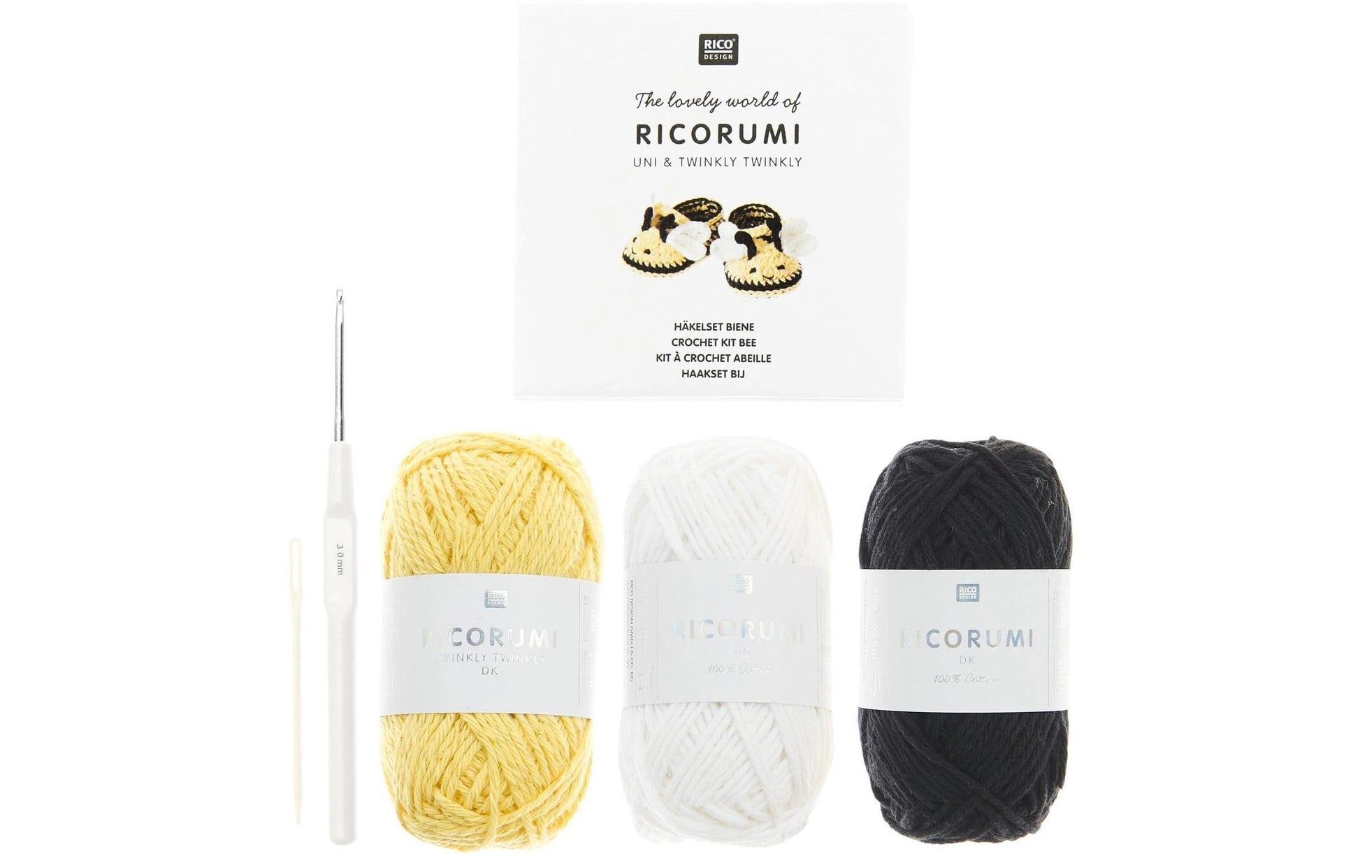 Rico Design Creative Ricorumi Häkelset Biene – Weiss