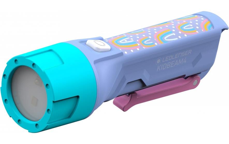 Ledlenser Taschenlampe Kidbeam4 – 70 lm, 12 m, IP44, 2× AAA, 6 Modi – Violett