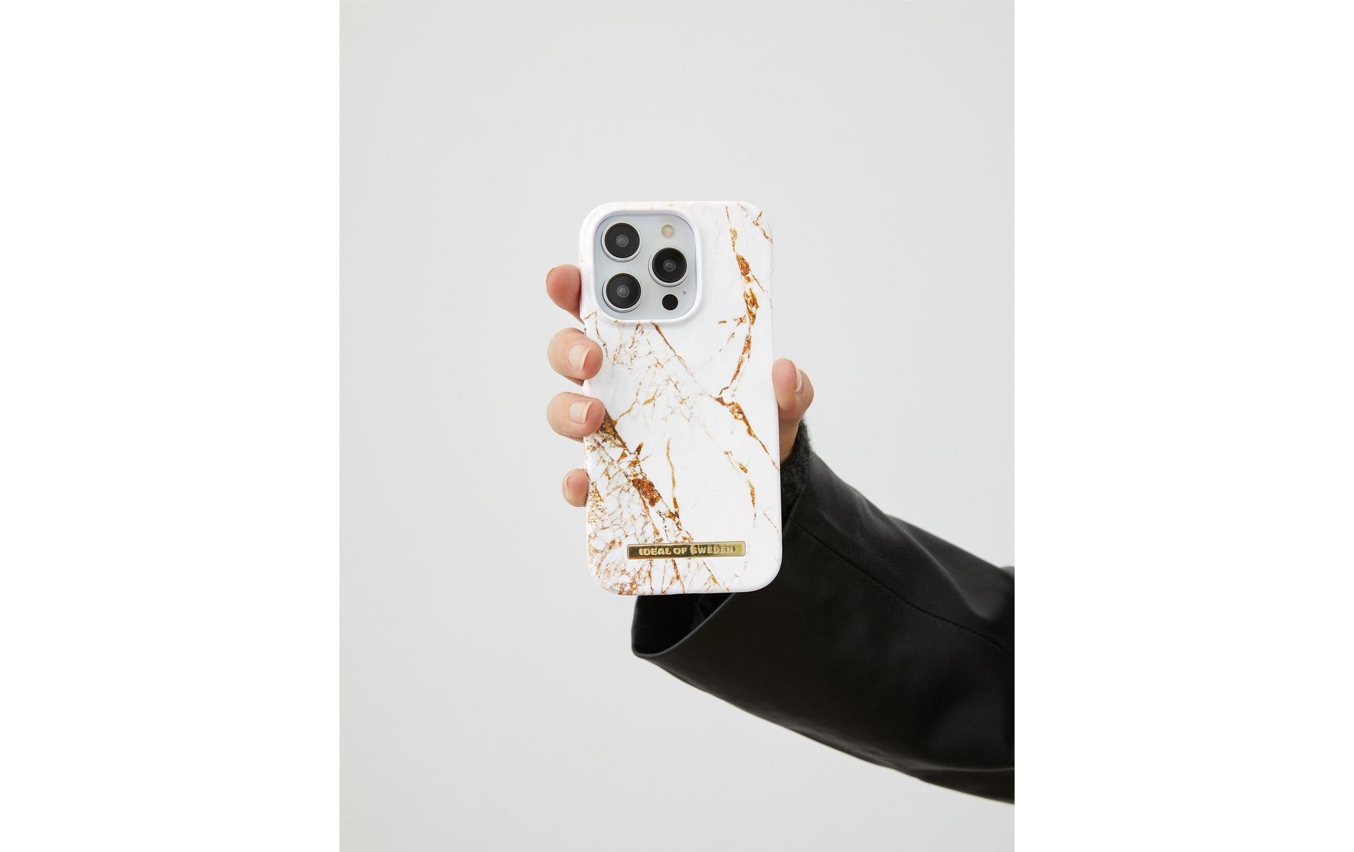 iDeal of Sweden Backcover – für Apple iPhone 16 Plus, MagSafe, PC, Weiss, Carrara Gold