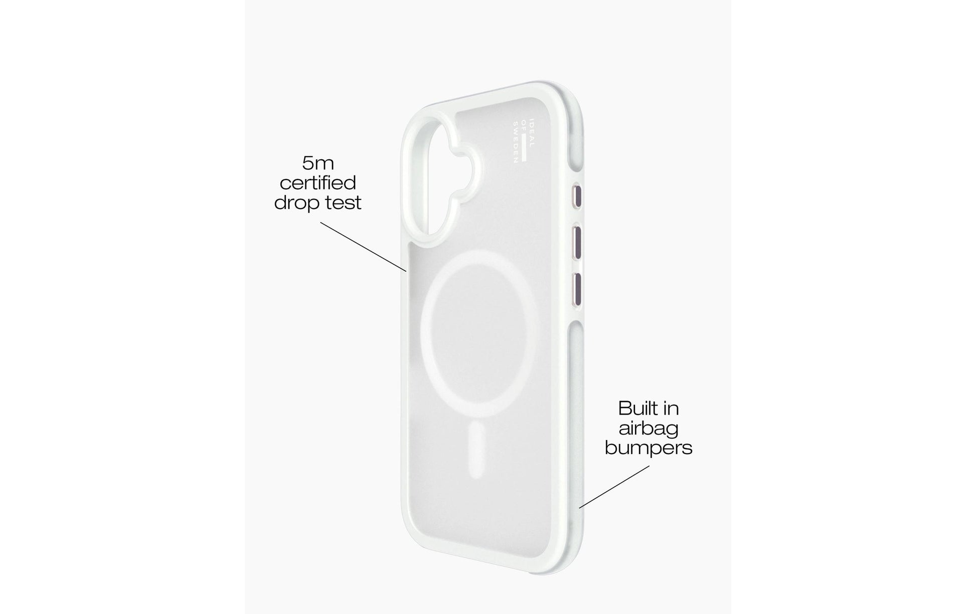 iDeal of Sweden Backcover – für Apple iPhone 16 Plus – transparent – Kunstleder – MagSafe-kompatibel