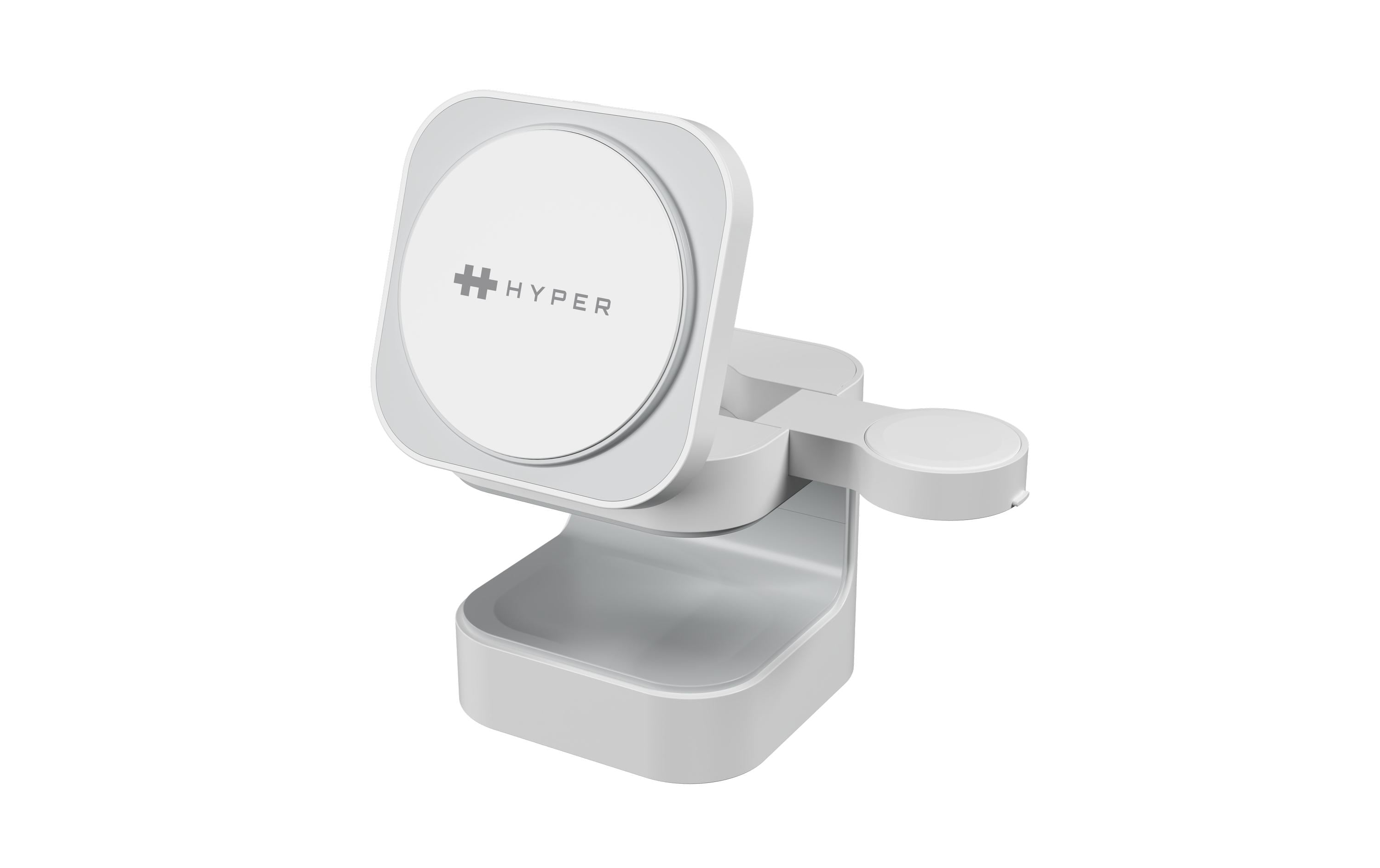 Hyper Ladestation – Qi2, magnetisch, 3× gleichzeitig