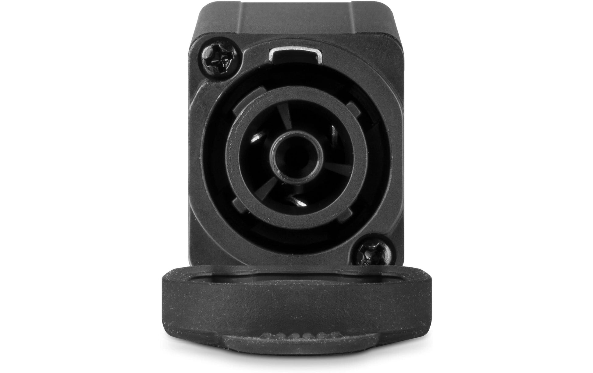 PD-Connex PSB20 Powercon Splitter IN zu TR Out – 20 A, Montagekupplung, IP65, Aluminium, Schwarz