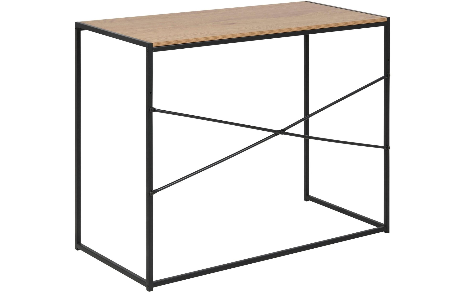 Actona AC Design – Stehtisch – 100 × 45 × 75 cm – schwarz/eiche