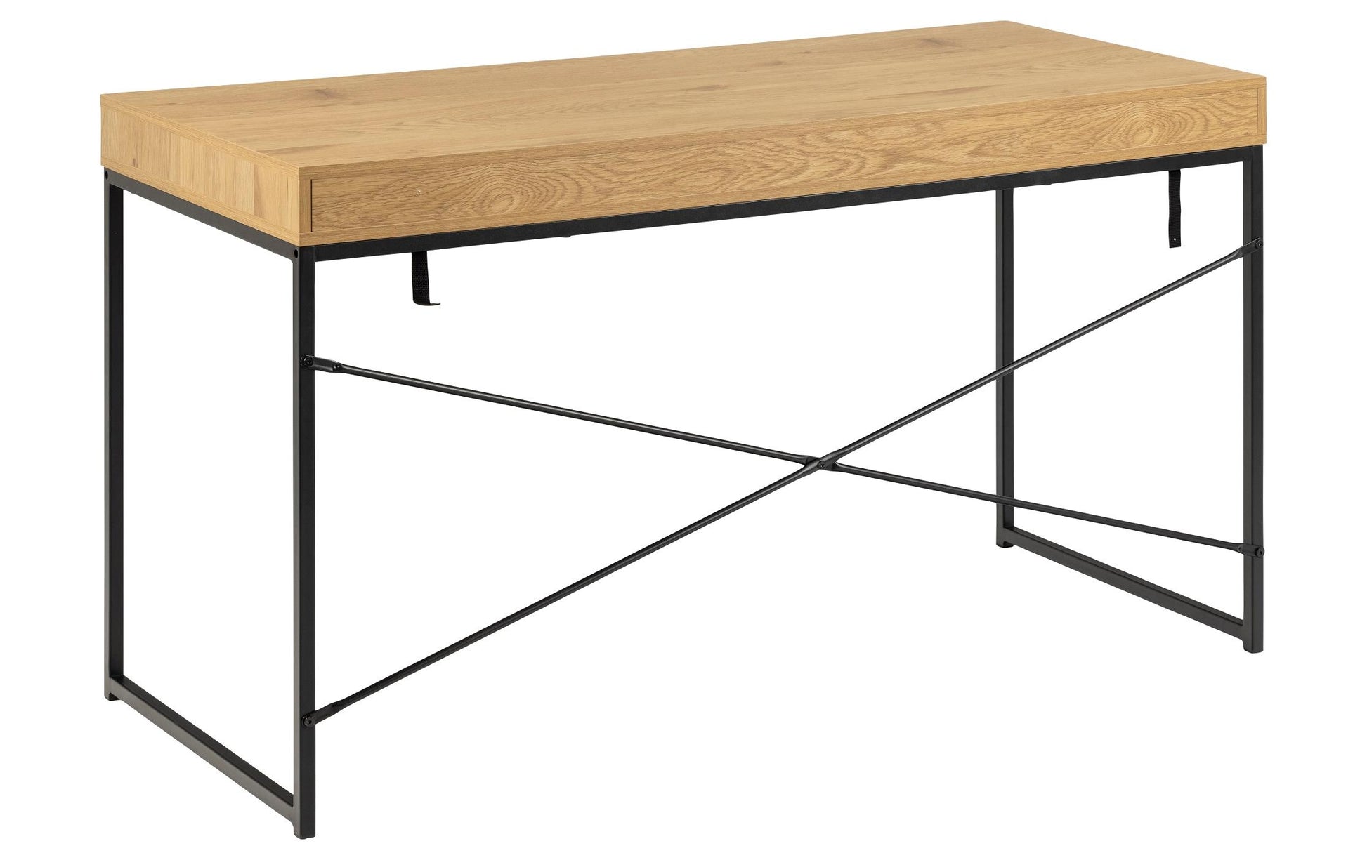 Actona AC Design Seaford – Stehtisch – 140 × 58 × 76 cm – schwarz/eiche