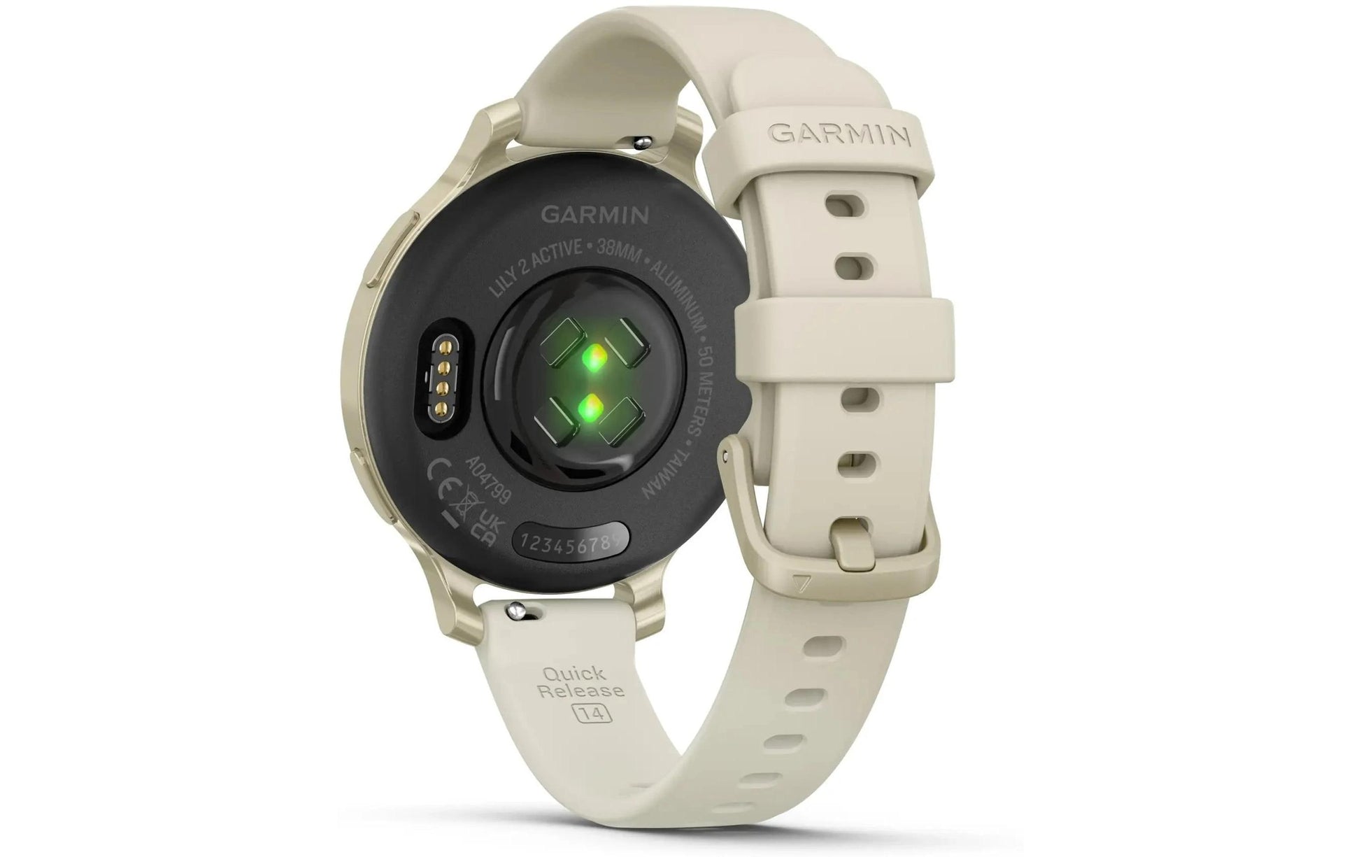Garmin Lily 2 Active – Smartwatch – 38 mm, GPS, Bluetooth, Corning Gorilla Glass 3, 5 ATM, Lunargold