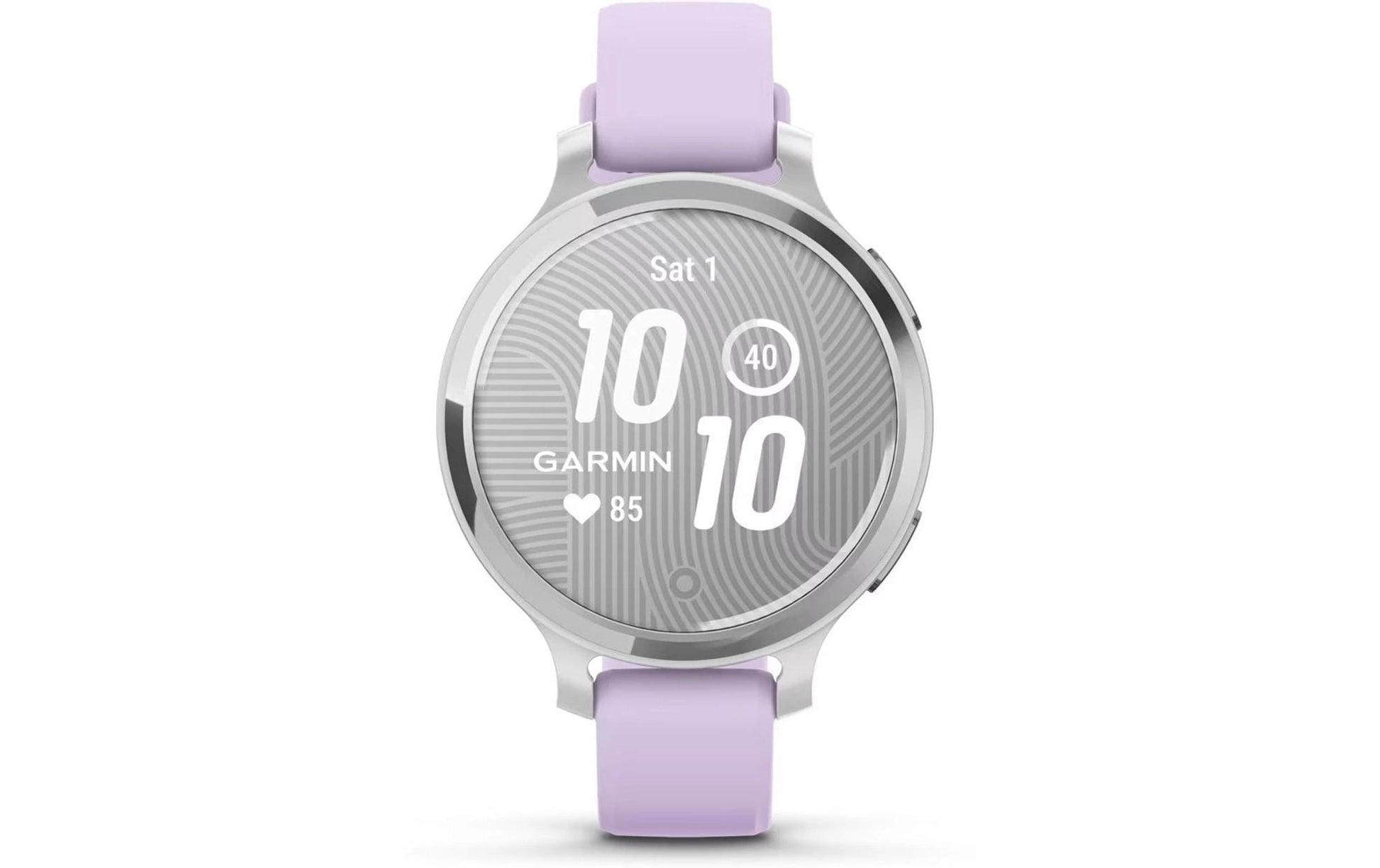 Garmin Lily 2 Active – Smartwatch – 38 mm, GPS, Bluetooth, Gorilla Glass 3, 5 ATM, Silber, Purple Jasmine