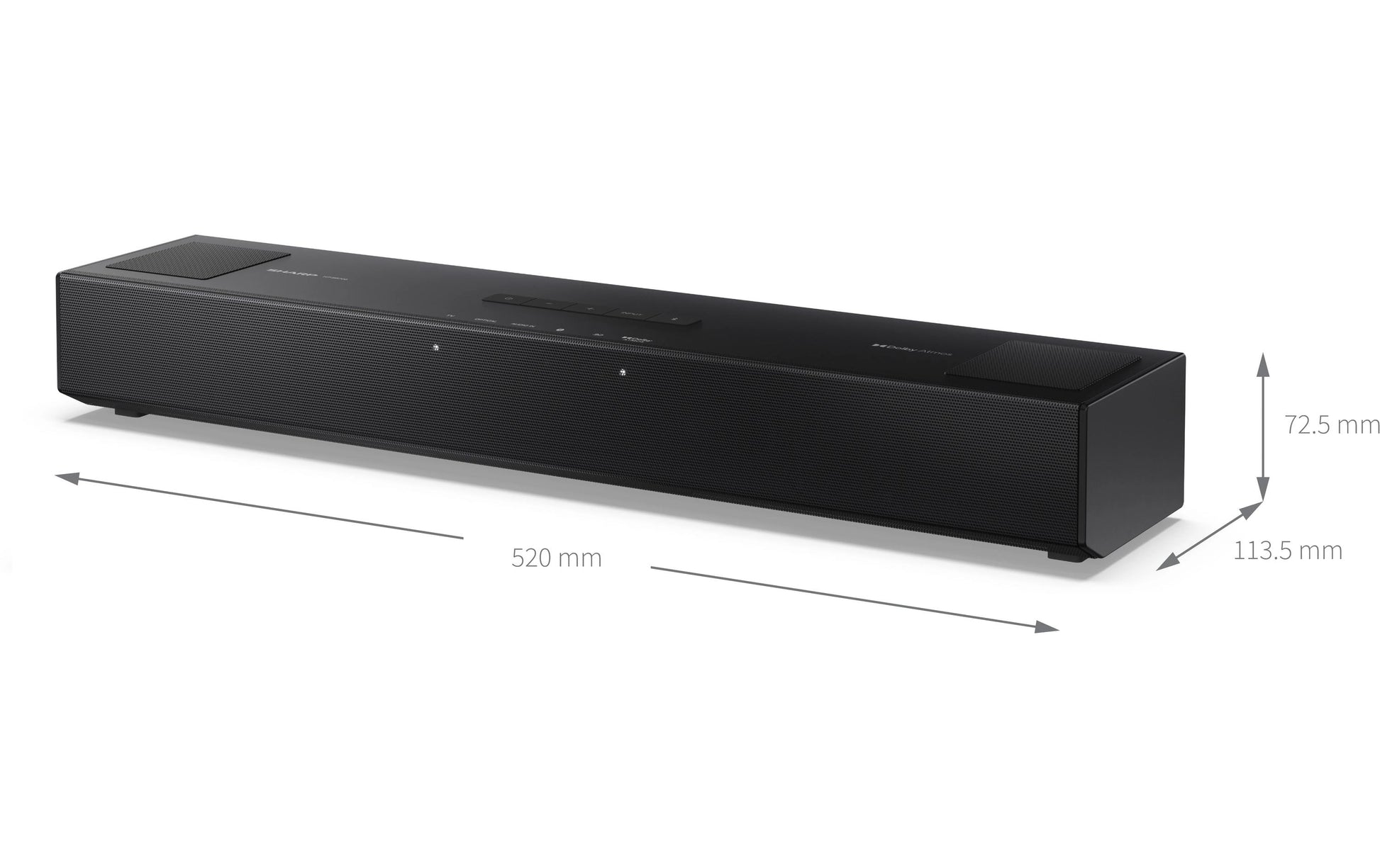 Sharp HT-SB700 – Soundbar – 2.0.2, 140 W, eARC, Bluetooth 5.3, Schwarz