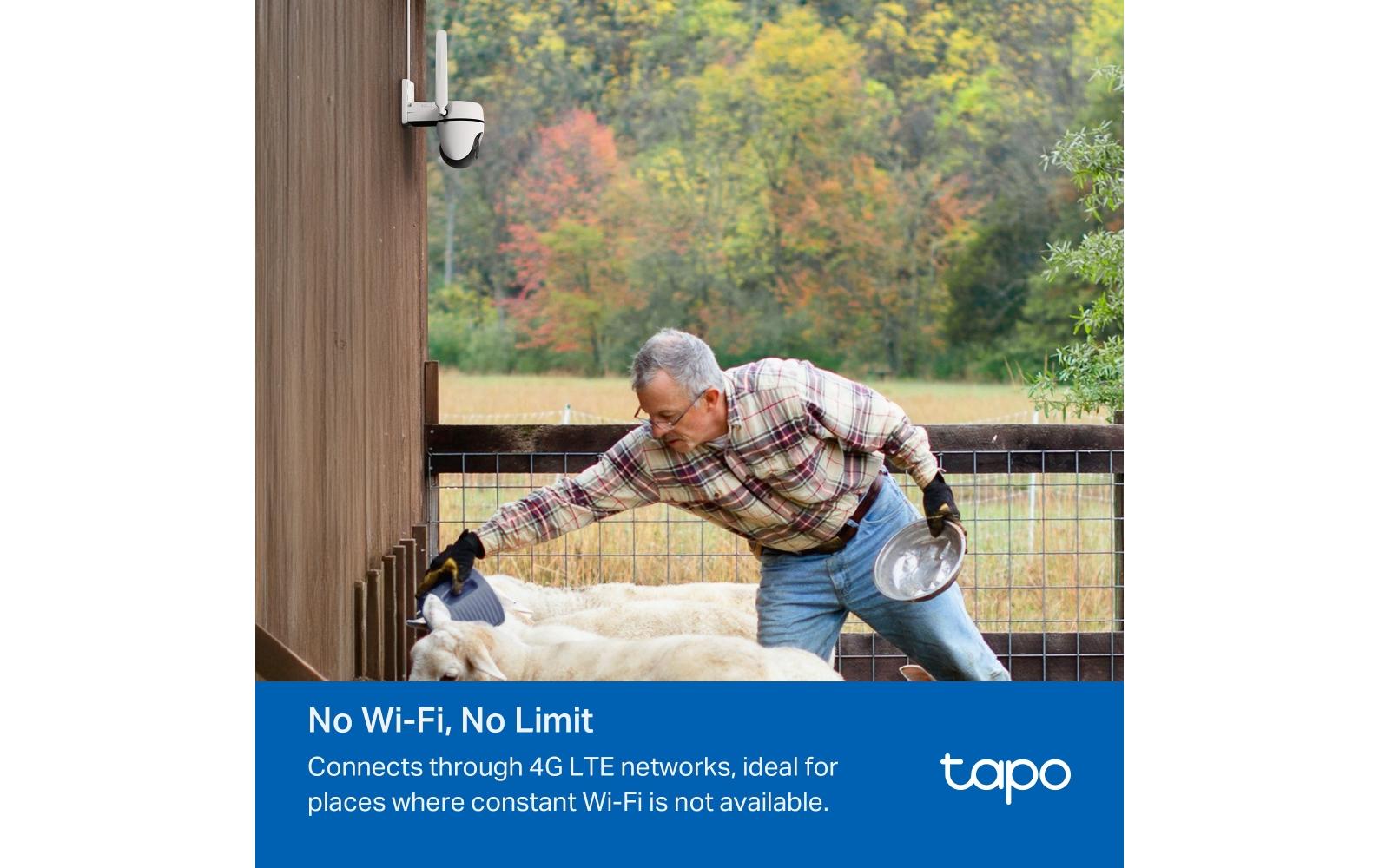 TP-Link Tapo C501GW IP-Sicherheitskamera – 1080p, Reichweite 30 m, IP66, Weiss