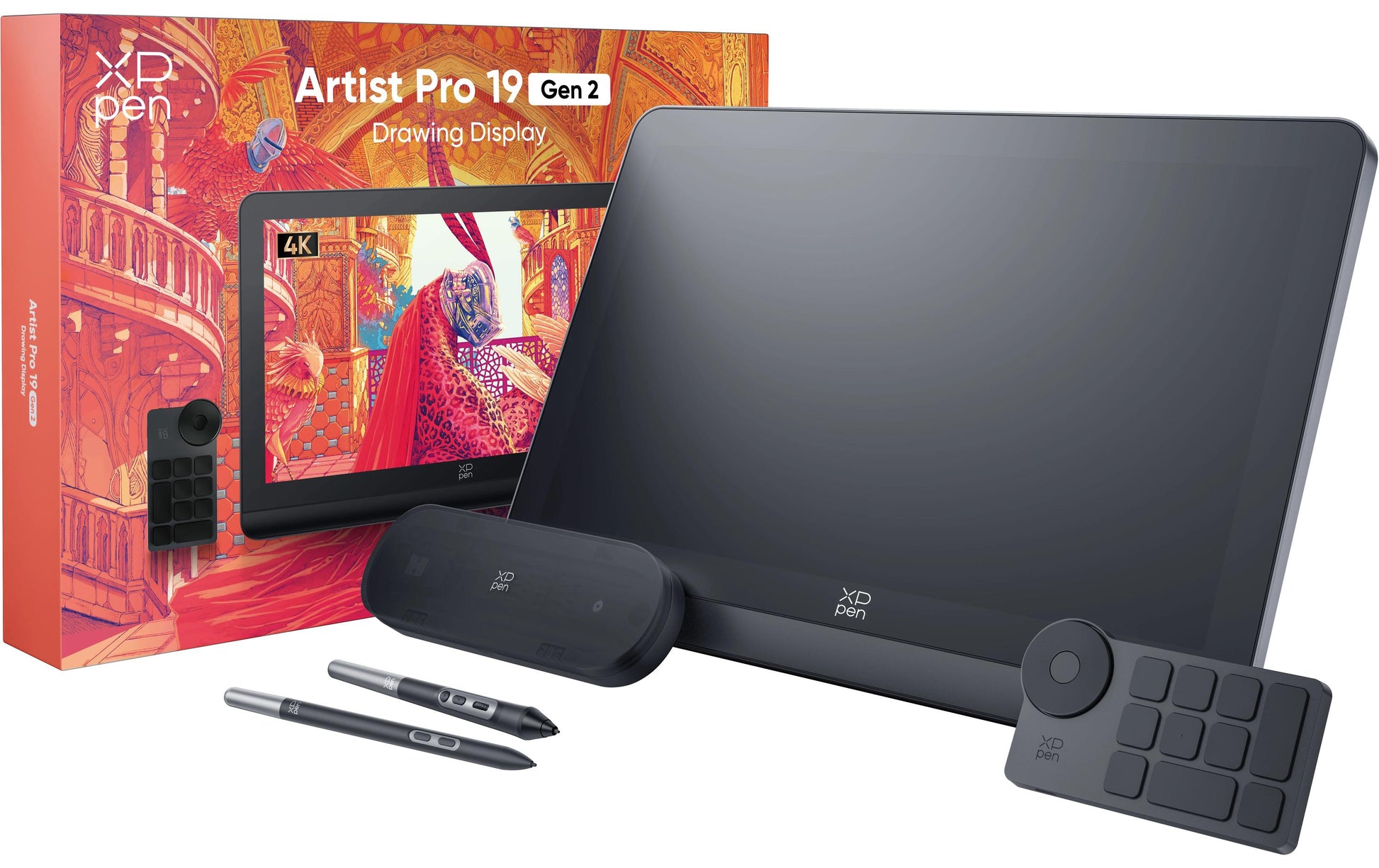 XPPen XP-Pen – Stiftdisplay Artist Pro 19 Gen 2, 18,4", schwarz, für macOS (10.13+)