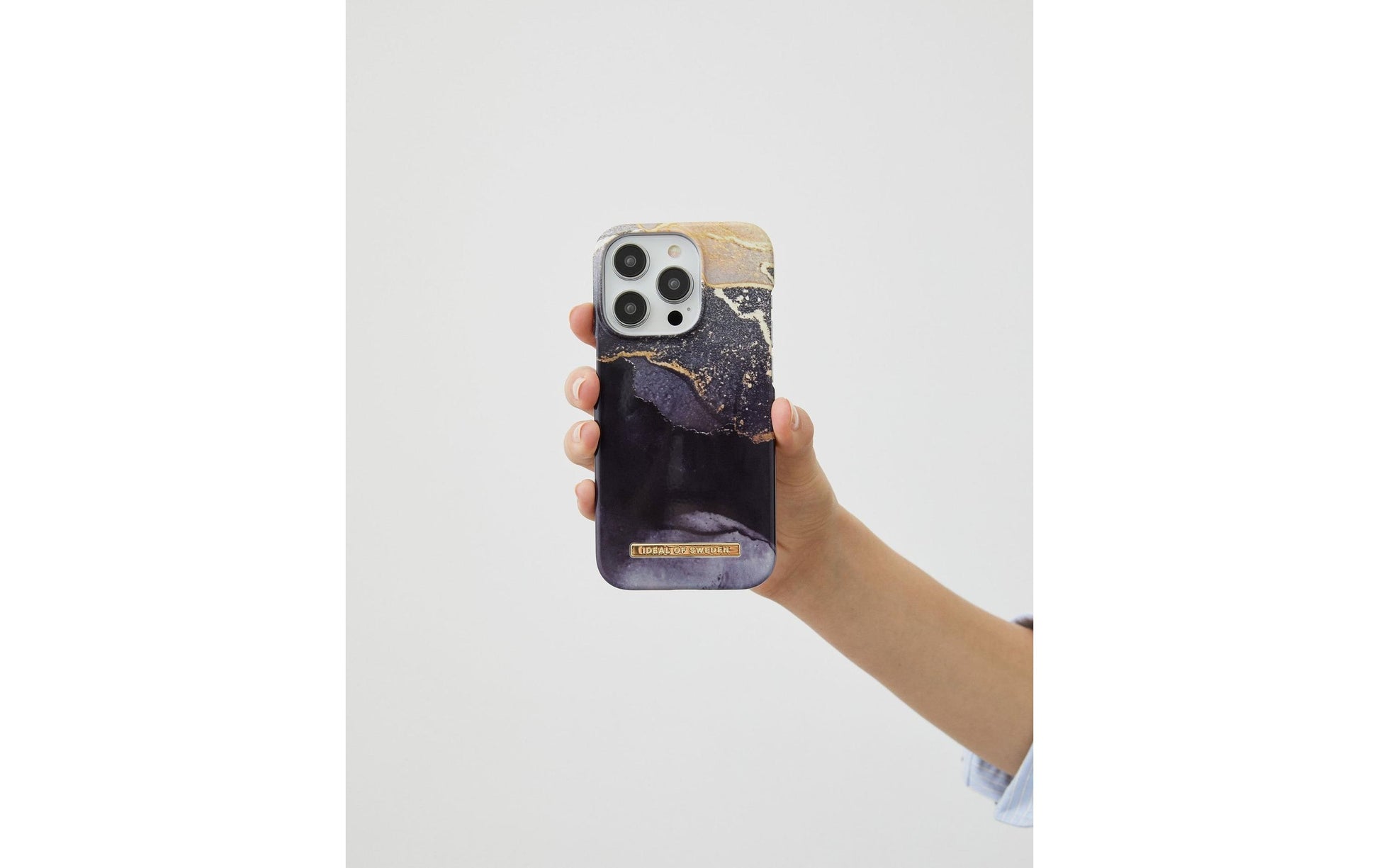iDeal of Sweden Golden Twilight Backcover – für Apple iPhone 16 Pro Max, Polyester, Golden Twilight Marmor