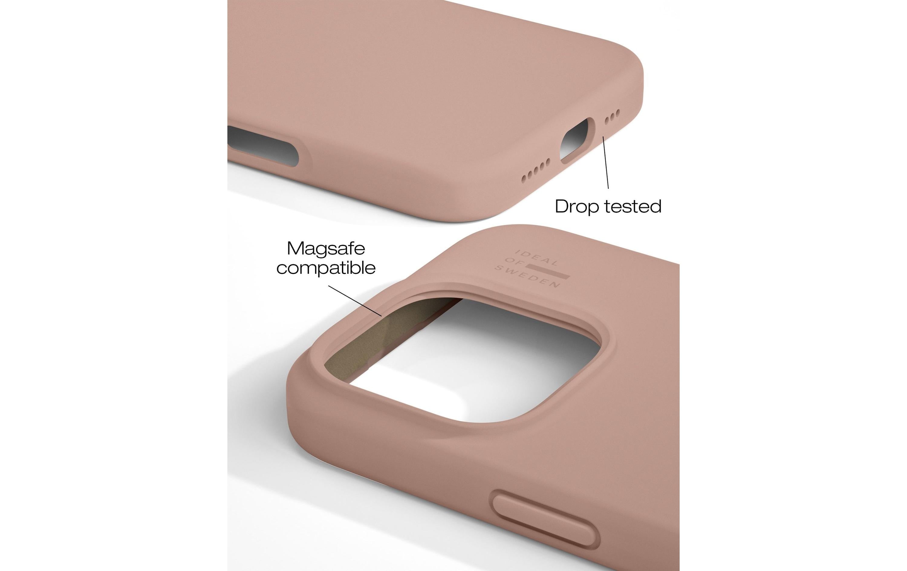 iDeal of Sweden Backcover – für Apple iPhone 16 Pro Max, Polyester+Silikon, Blush Pink, bis 1,52 m sturzsicher