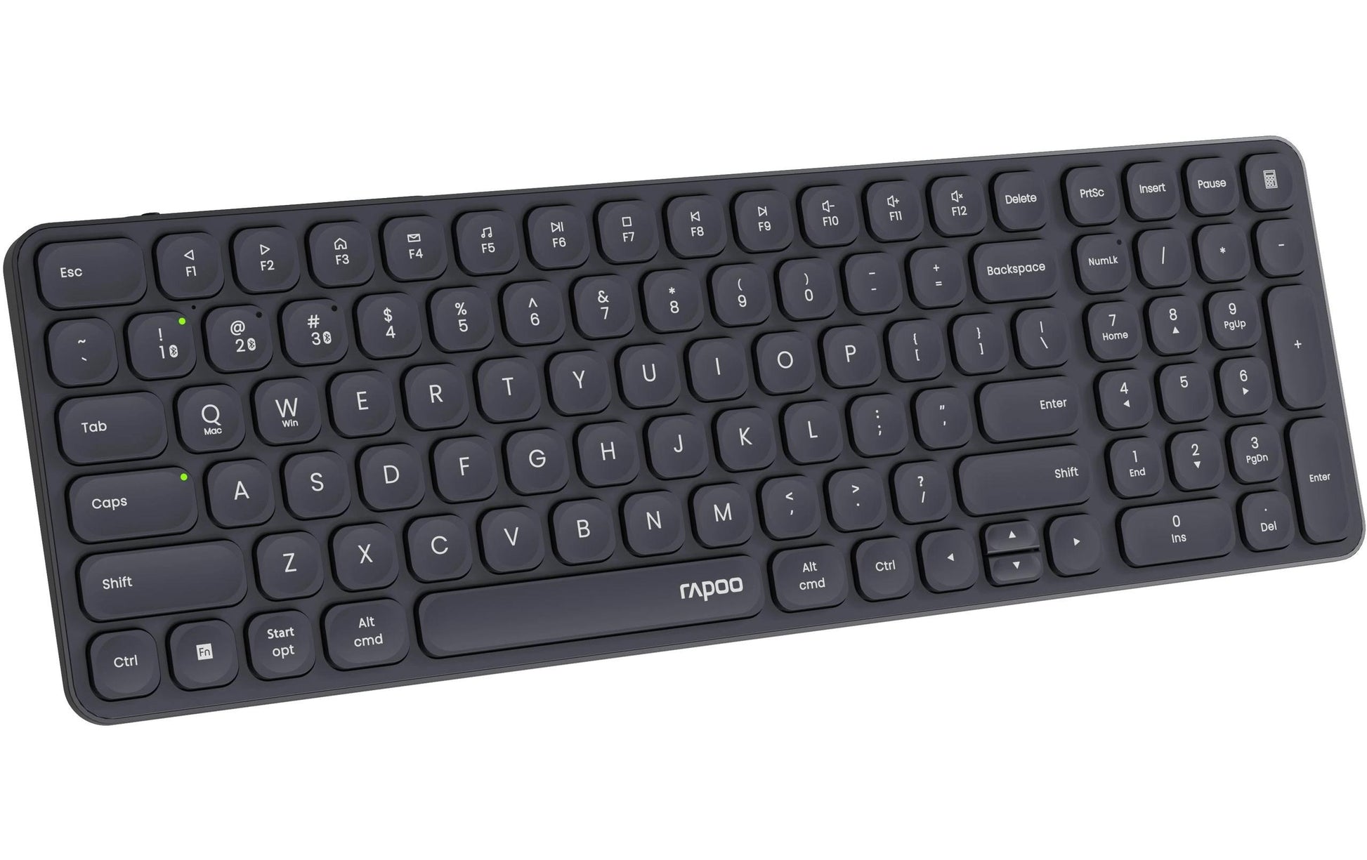 Rapoo E9710 – Kabellose Tastatur (Bluetooth/2,4 GHz), CH-Layout (DE-CH) – für Windows & macOS