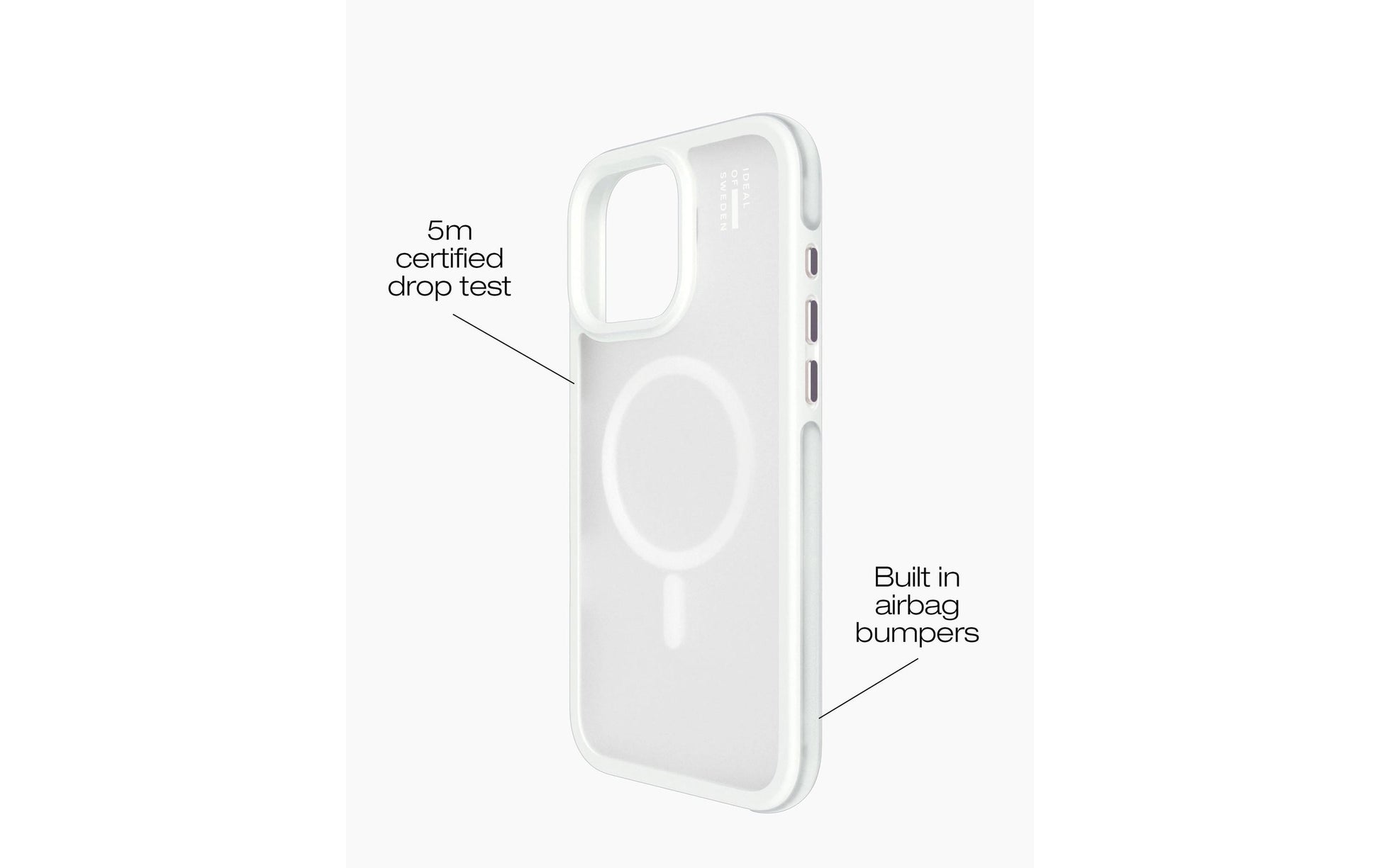 Ideal of Sweden – Backcover – für Apple iPhone 16 Pro Max – Cloudy White – Kunstleder – MagSafe-kompatibel