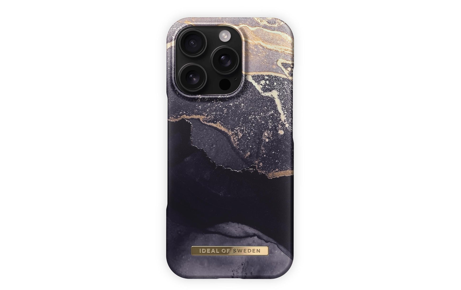 iDeal of Sweden Golden Twilight Backcover – für Apple iPhone 16 Pro Max, Polyester, Golden Twilight Marmor