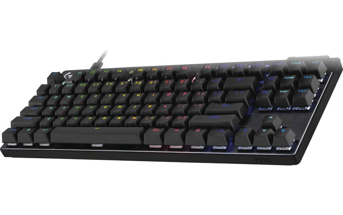 Logitech G PRO X TKL RAPID – Gaming-Tastatur TKL – Mechanisch – USB-A – QWERTZ (CH) – RGB – Schwarz