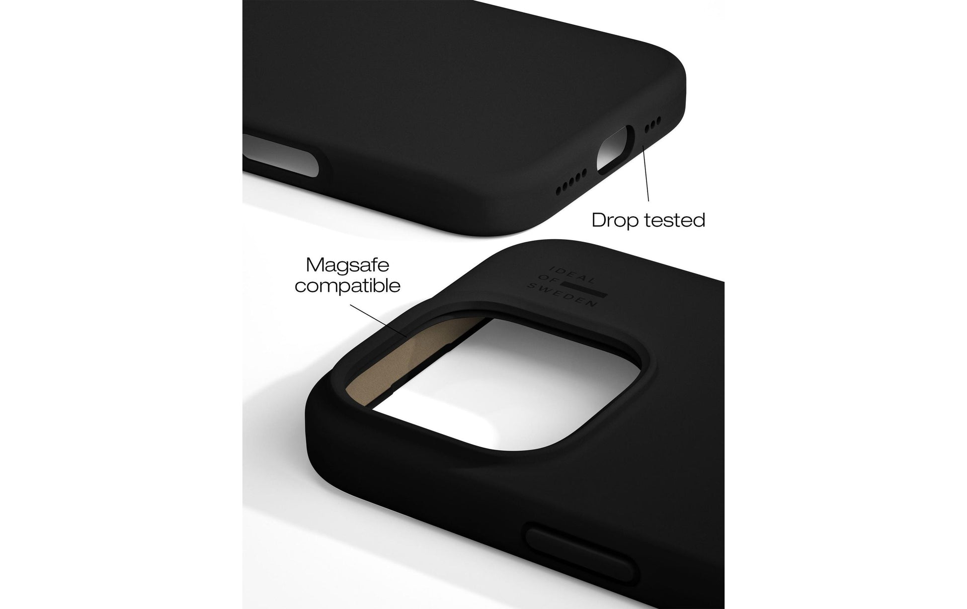iDeal of Sweden Backcover – für Apple iPhone 16 Pro Max, Polyester+Silikon, Schwarz, bis 1,52 m sturzsicher