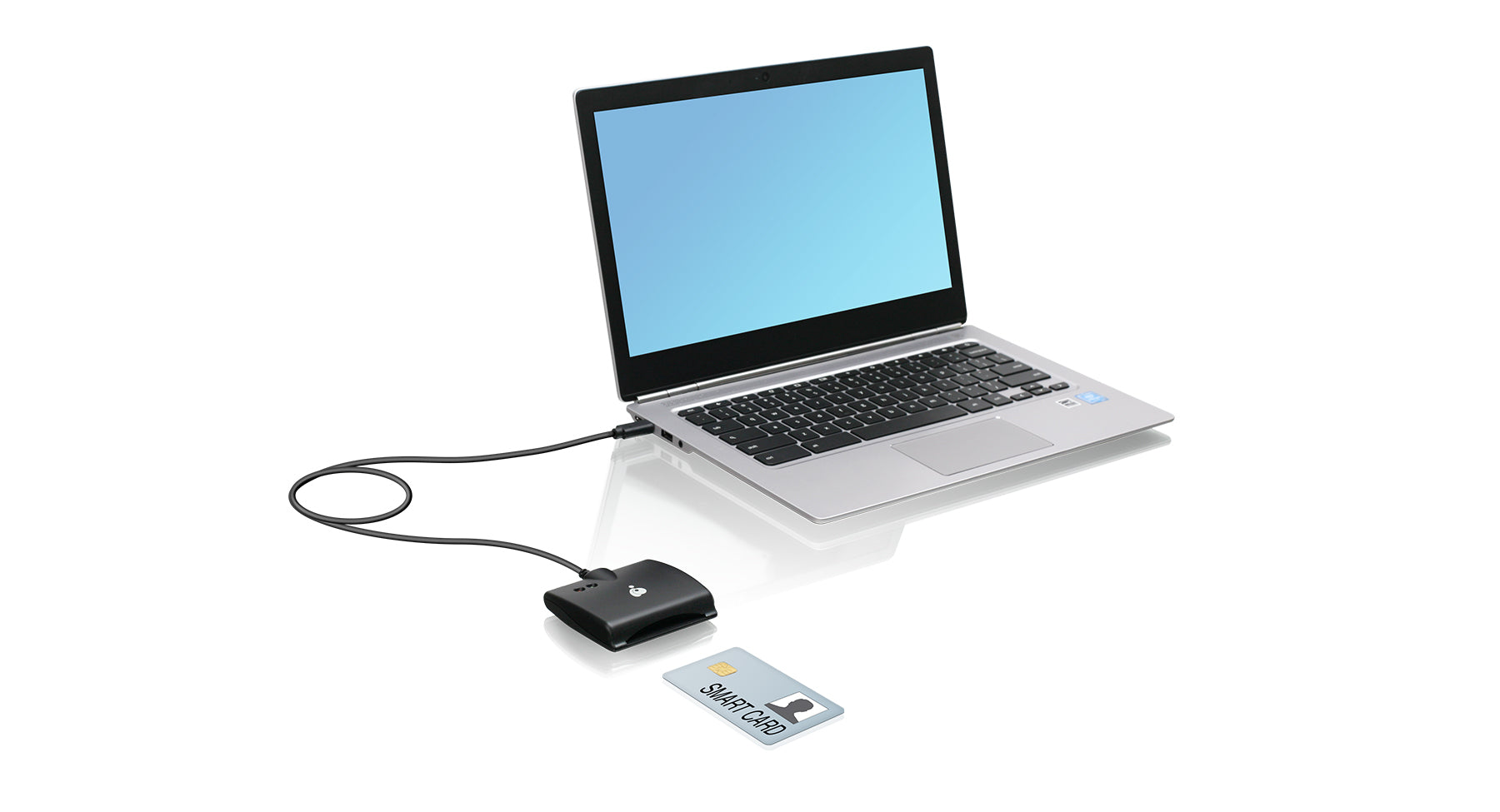 iogear USB-Kartenleser USB-C – CAC (Smartcard) – USB 3.2 Gen 1 (5 Gbit/s) – LED-Display/Leistungsmesser – Sc