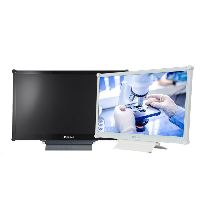 AG Neovo X-24EW – Monitor, 24", 1920 × 1080 (Full HD), 300 cd/m², VGA, DVI, HDMI, DisplayPort, Weiss