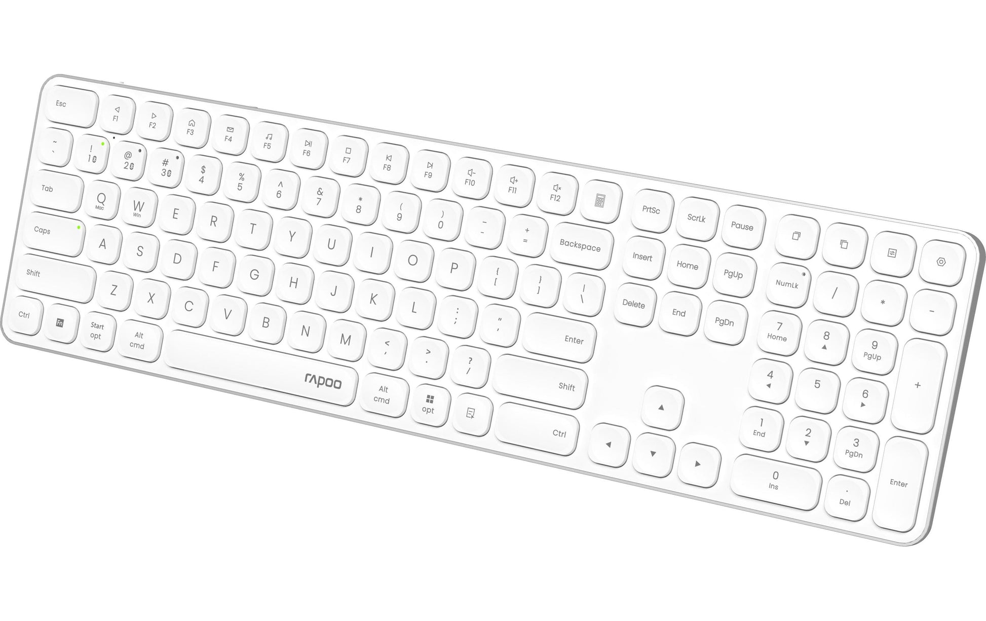 Rapoo E9810 – Kabellose Tastatur (Bluetooth/2,4 GHz), CH-Layout (DE-CH) – für Windows & macOS