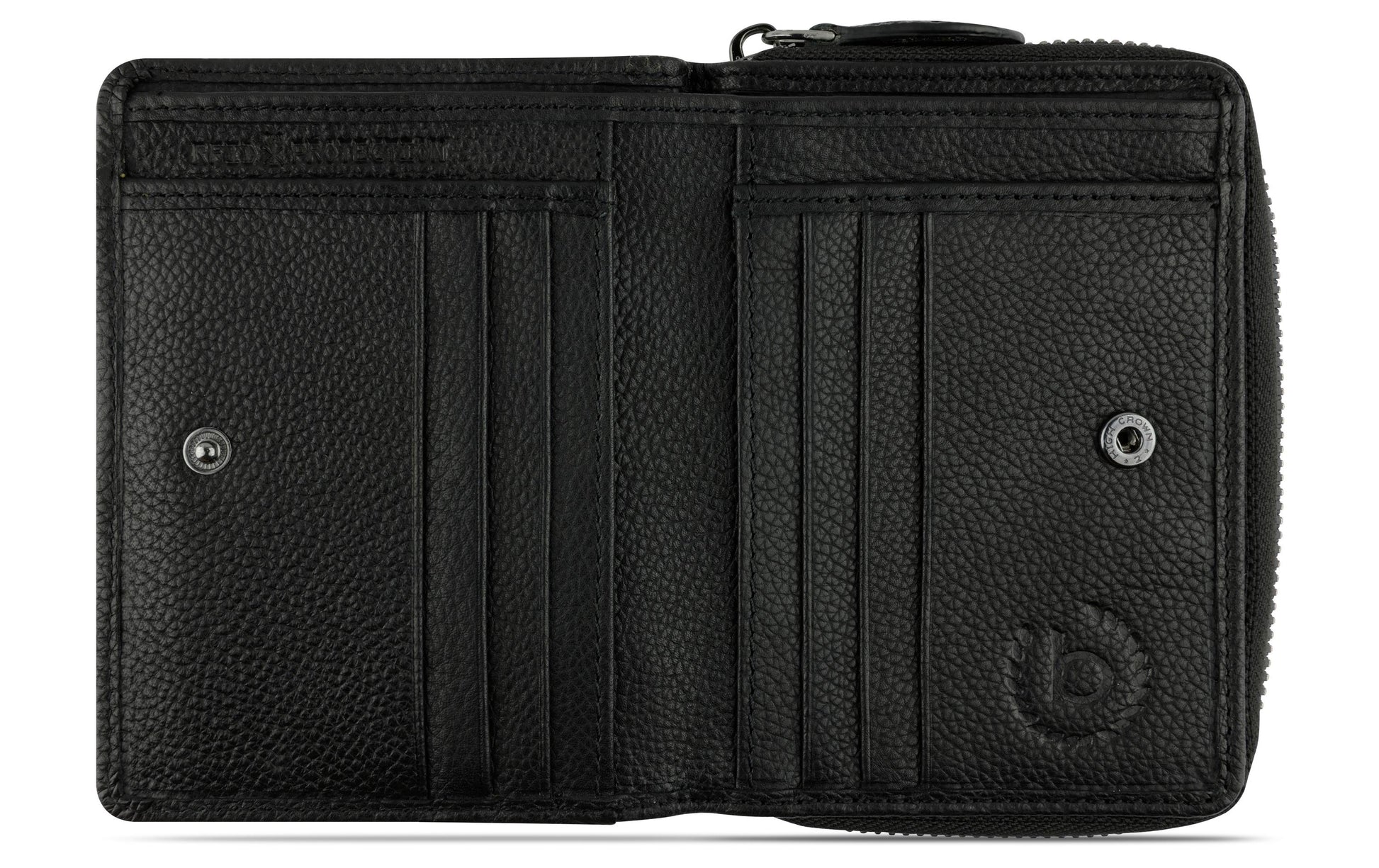 Bugatti cases Bugatti – Brieftasche Bella – RFID-Schutz – 120 × 95 × 25 mm – Rindleder – Schwarz