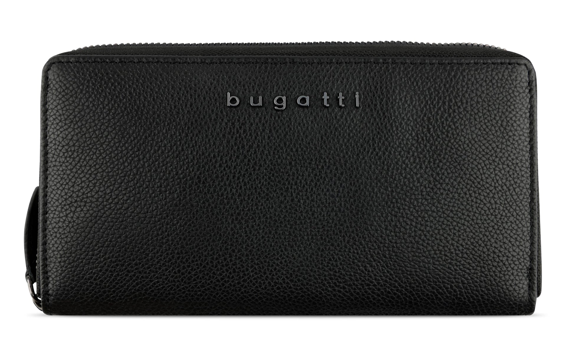 Bugatti cases Bugatti – Damenlangbörse Bella – RFID-Schutz, Münzfach, Reissverschluss – 185 × 100 × 25 mm – Schwarz – Rindleder
