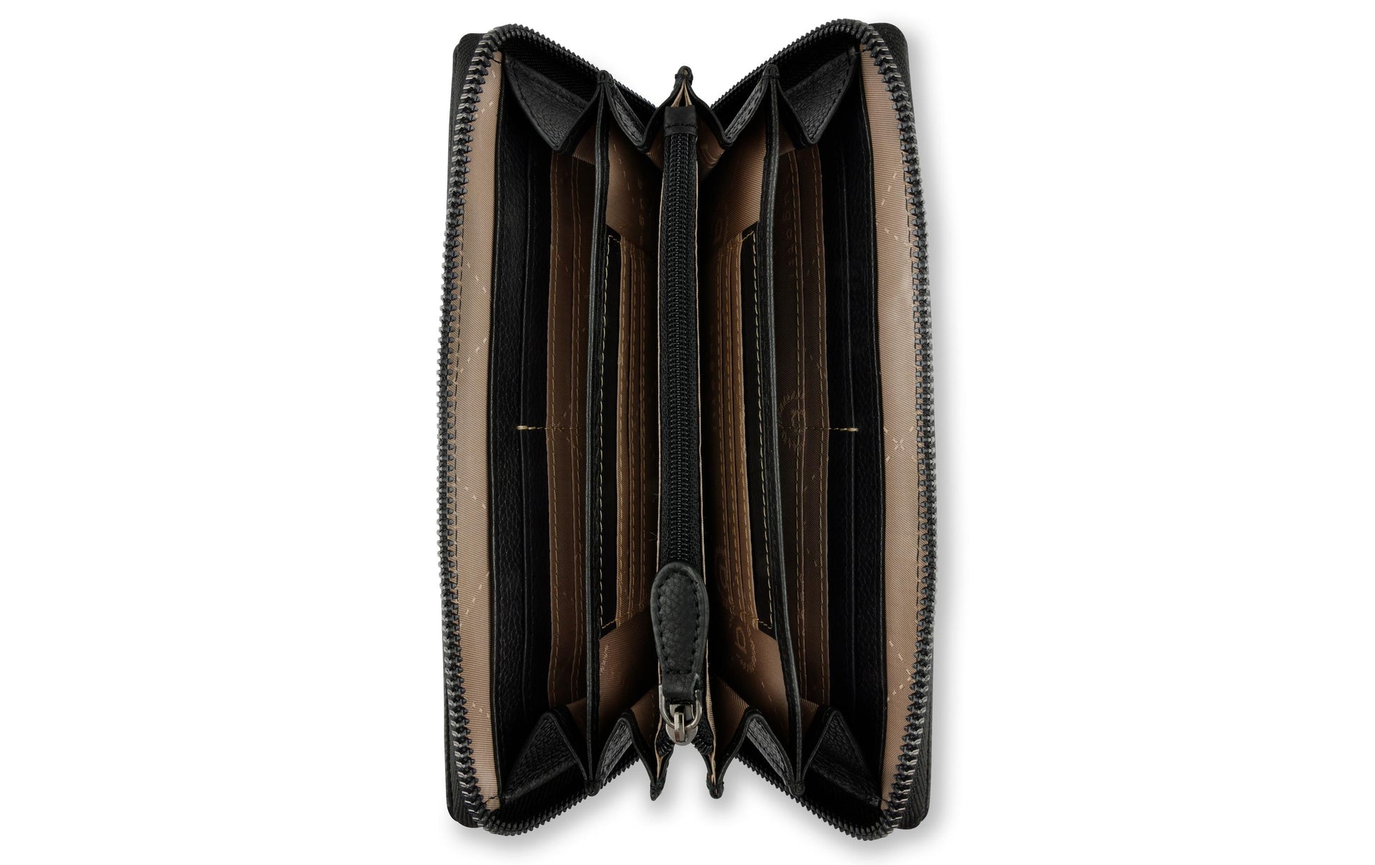 Bugatti cases Bugatti – Damenlangbörse Bella – RFID-Schutz, Münzfach, Reissverschluss – 185 × 100 × 25 mm – Schwarz – Rindleder