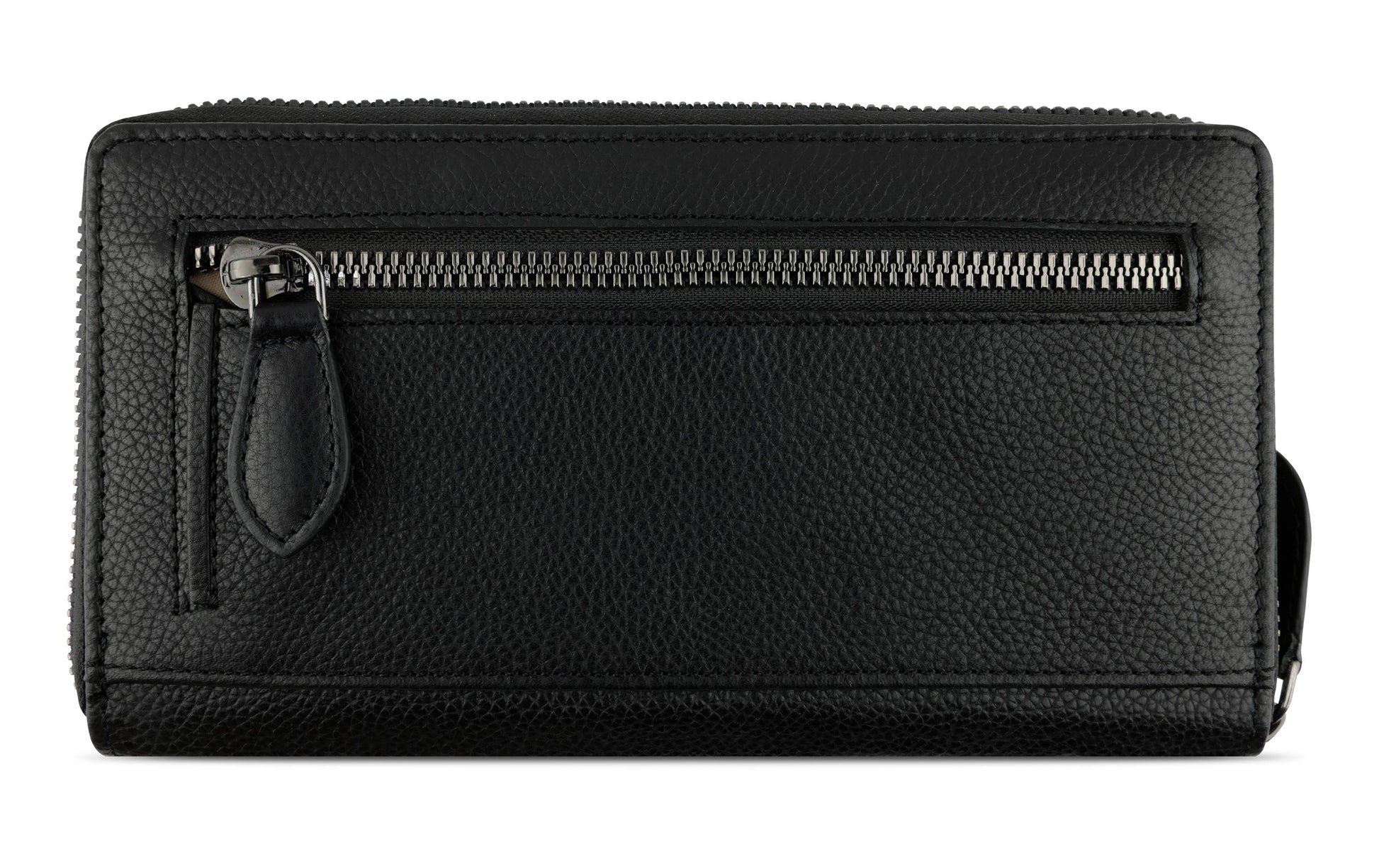 Bugatti cases Bugatti – Damenlangbörse Bella – RFID-Schutz, Münzfach, Reissverschluss – 185 × 100 × 25 mm – Schwarz – Rindleder