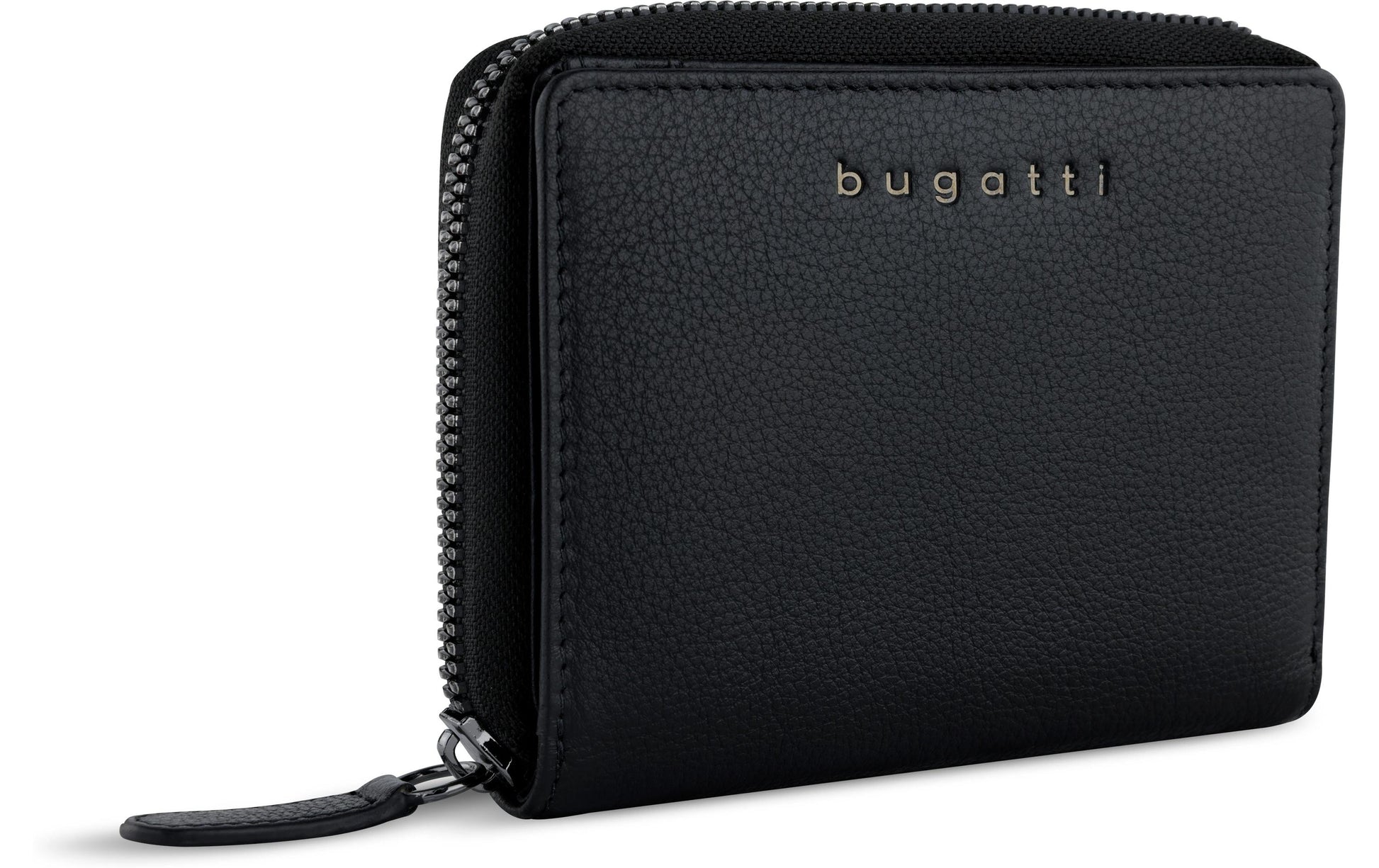 Bugatti cases Bugatti – Brieftasche Mira – RFID-Schutz, Reissverschluss, Münzfach, 8 Kartenfächer – 120×95×25 mm – Rindleder