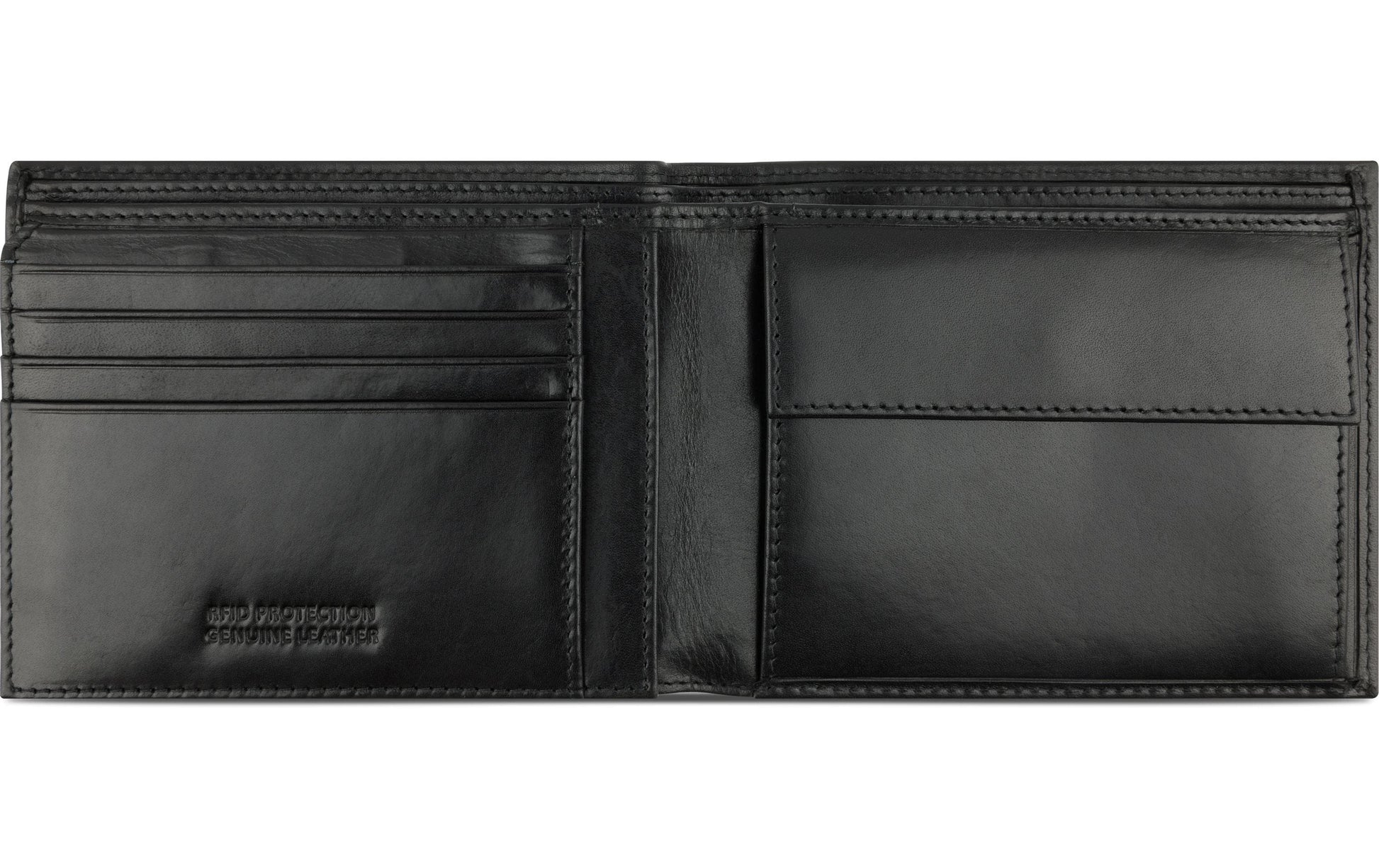 Bugatti cases Bugatti – Kartenetui Nobile – RFID-Schutz, Reissverschluss, Münzfach – 120×95×20 mm – Schwarz – Leder