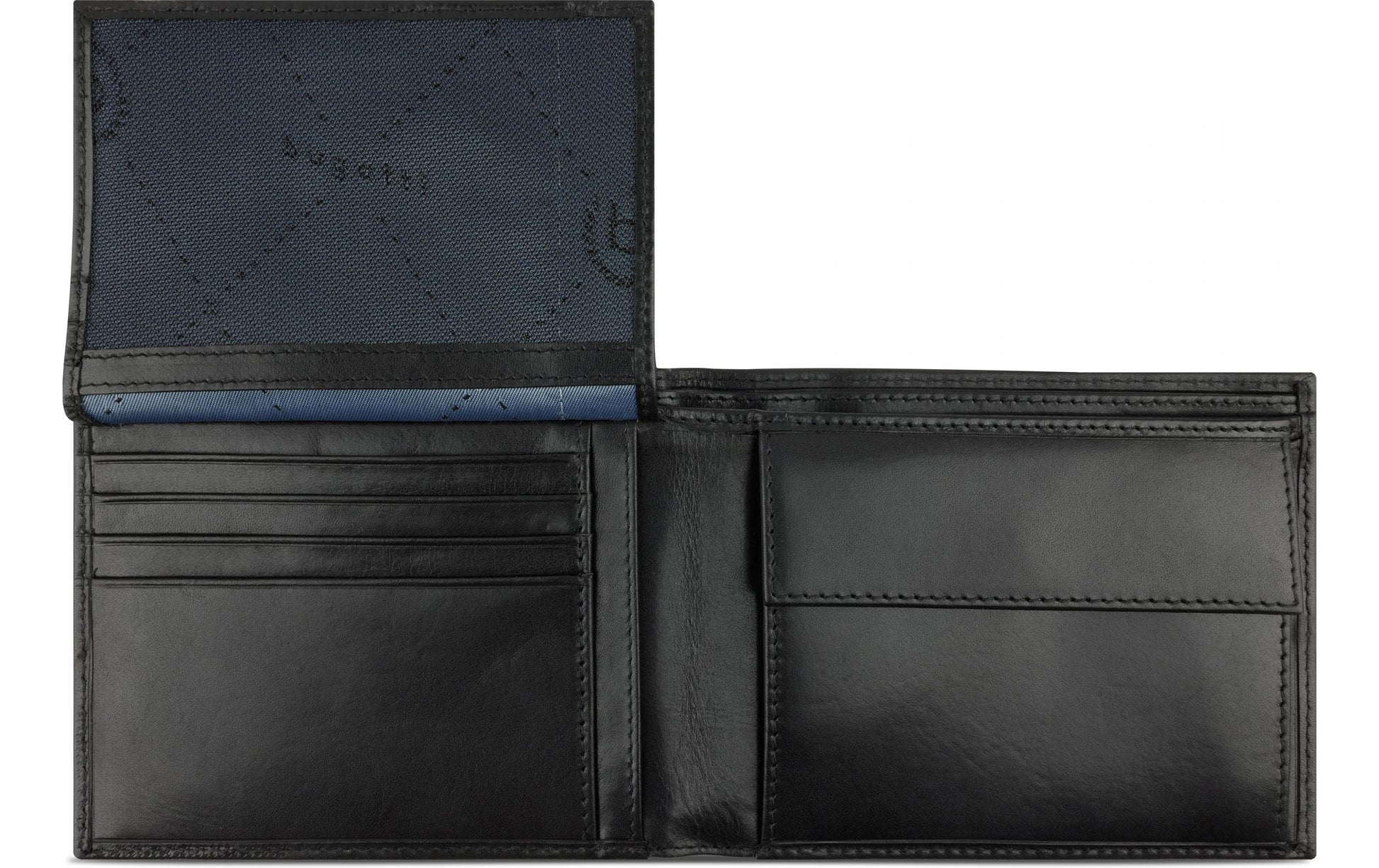 Bugatti cases Bugatti – Kartenetui Nobile – RFID-Schutz, Reissverschluss, Münzfach – 120×95×20 mm – Schwarz – Leder