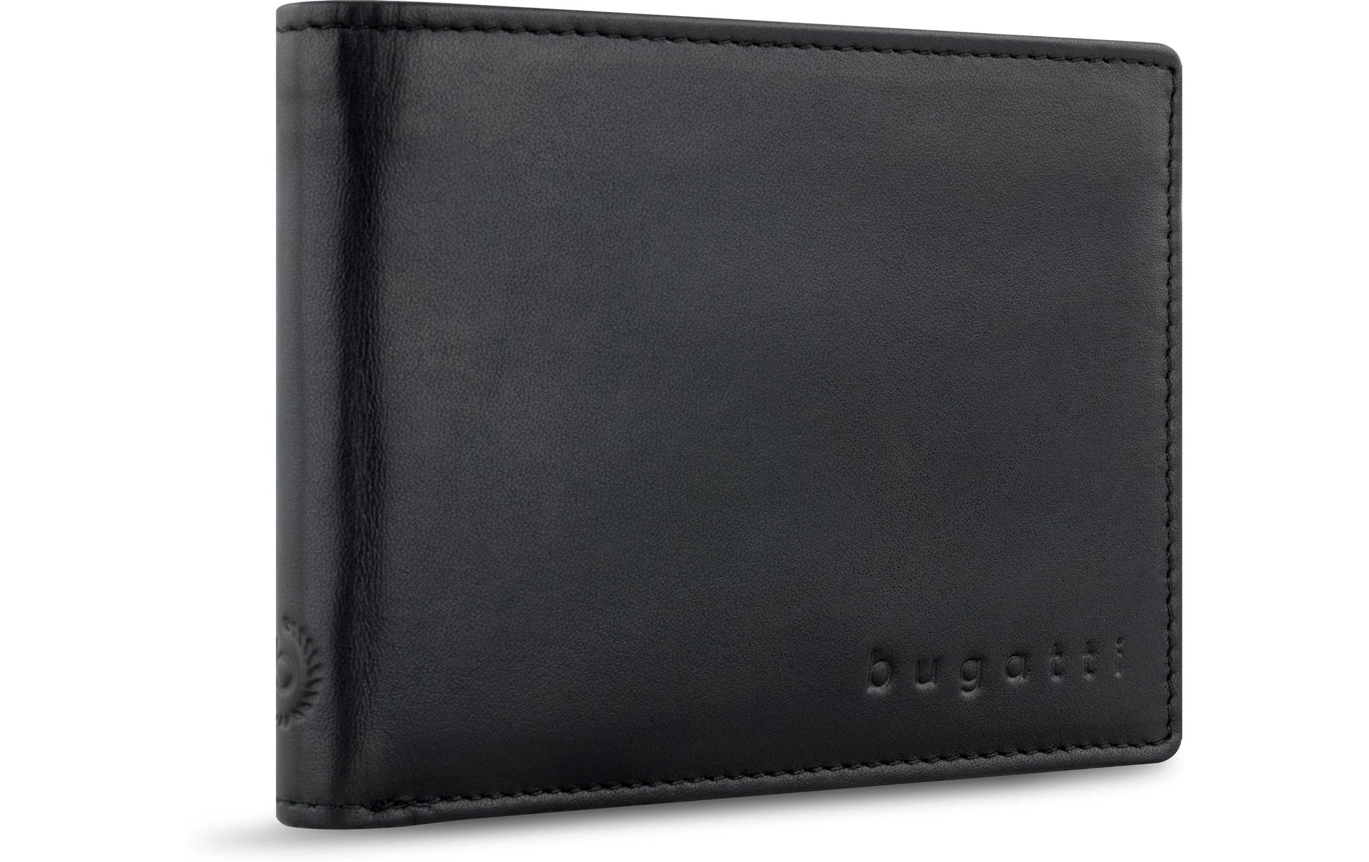 Bugatti cases Bugatti – Primo Brieftasche – Reissverschluss, mit Münzfach – 125×90×10 mm – Schwarz – Rindleder