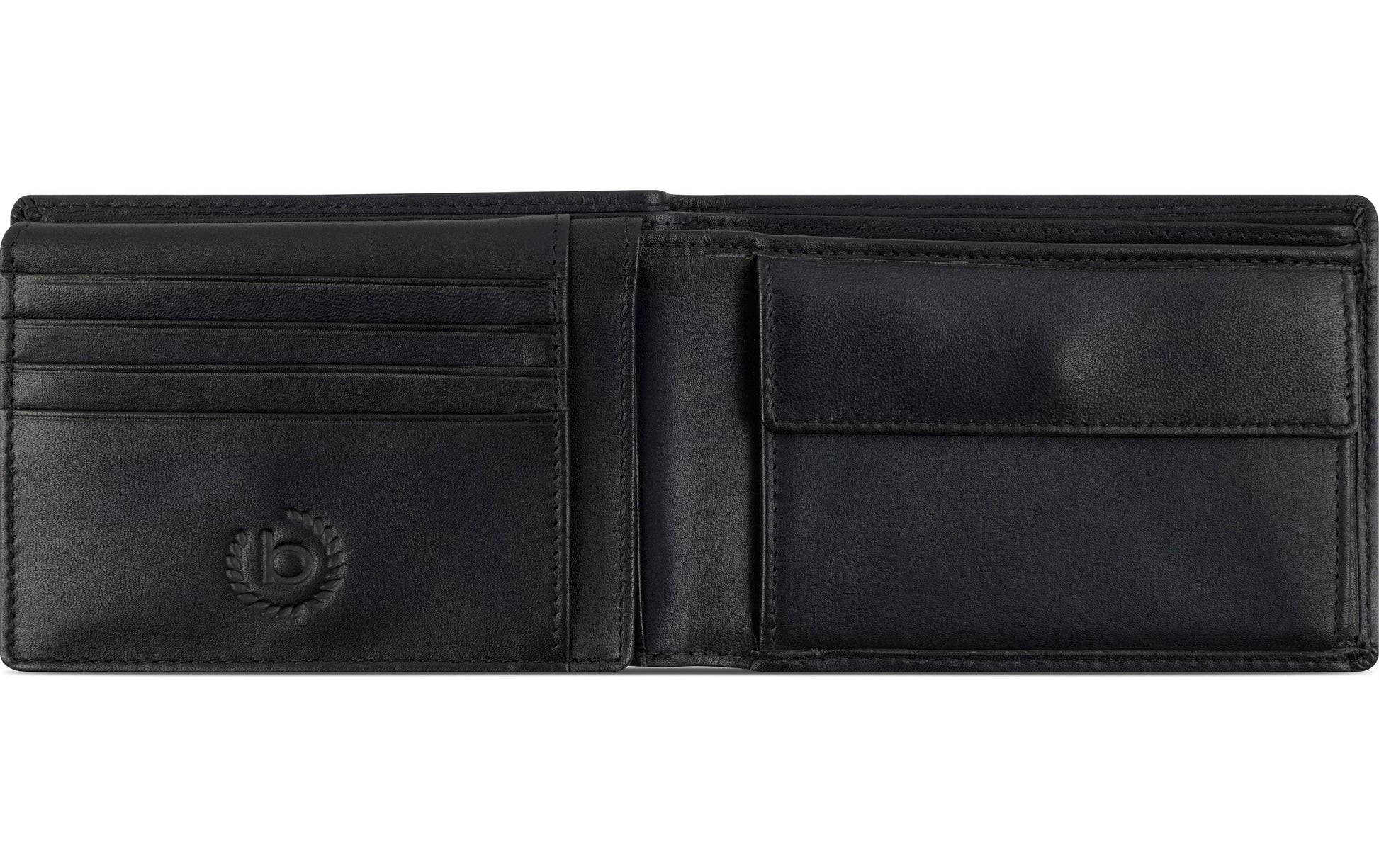 Bugatti cases Bugatti – Primo Brieftasche – Reissverschluss, mit Münzfach – 125×90×10 mm – Schwarz – Rindleder