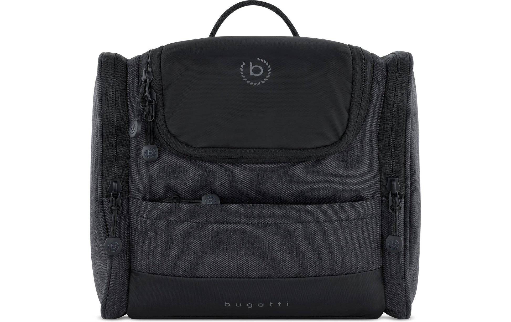 Bugatti cases Bugatti – Kulturbeutel – 230×220×100 mm – Anthrazit, Soft Shell – 1 Stk.