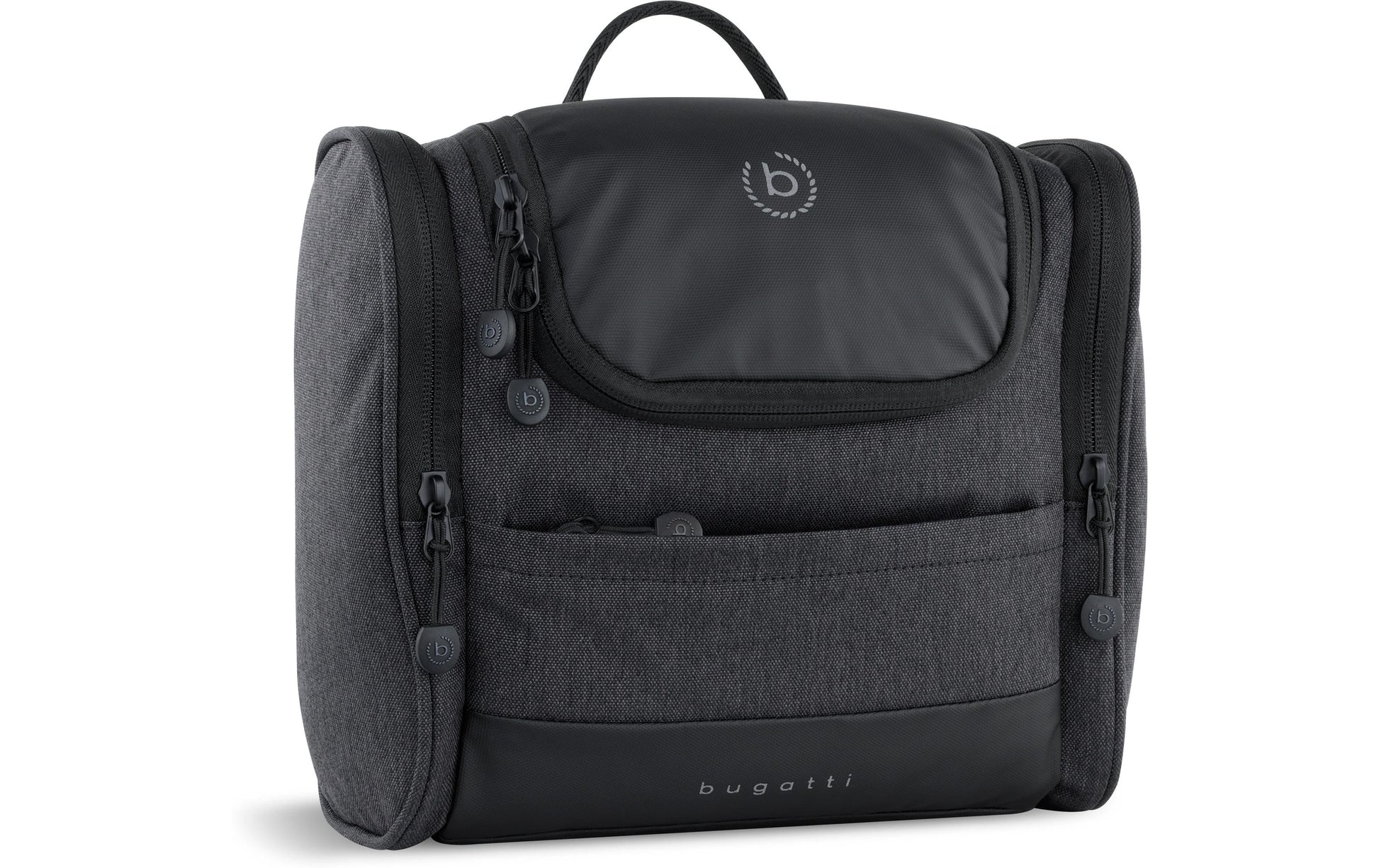 Bugatti cases Bugatti – Kulturbeutel – 230×220×100 mm – Anthrazit, Soft Shell – 1 Stk.