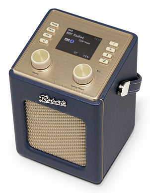Roberts Radio Roberts Revival Mini 2 – DAB-/Internetradio – Portabel – DAB+, Akkubetrieb – Dunkelblau