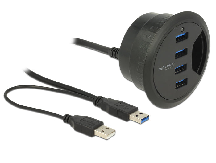 DeLOCK 62868 USB-Hub – 4× USB-A, für Windows/Mac/Linux