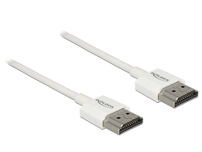 DeLOCK HDMI-Kabel, Weiss, 85120, 1 Stück