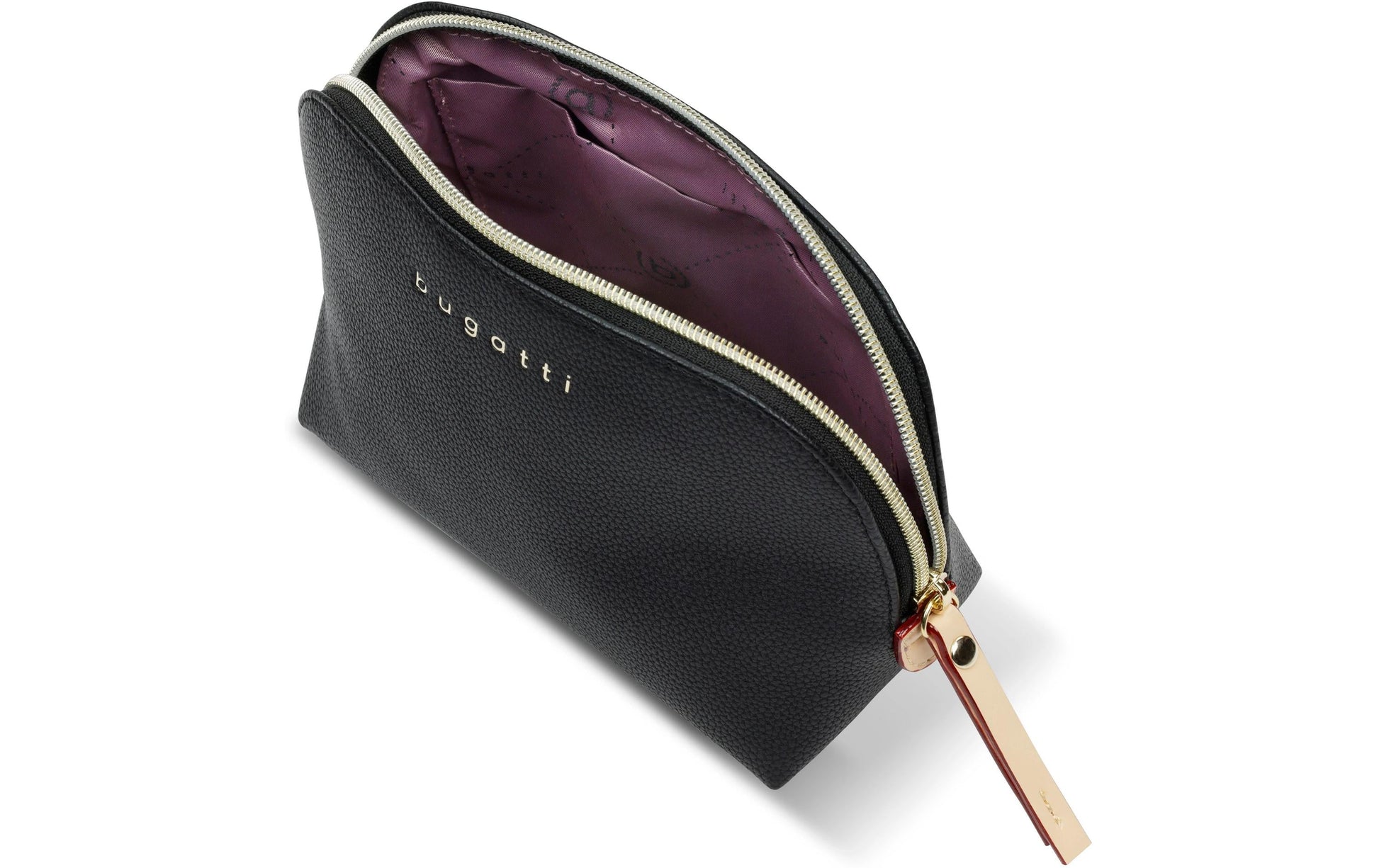 Bugatti cases Bugatti – Kosmetiktasche Ella – 16,5 × 21 × 9 cm – schwarz – Polyurethan (PU)