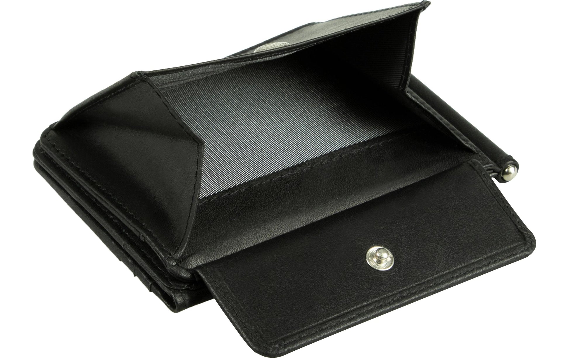 Bugatti cases Bugatti – Primo Clipbörse – mit Münzfach, Clipverschluss – 110×80×10 mm – Leder – Schwarz
