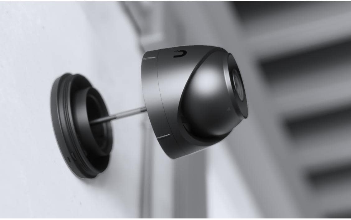 Ubiquiti Protect UVC-G5-TURRET-ULTRA-B Netzwerkkamera – 4 MP, 2K HD, PoE, Schwarz