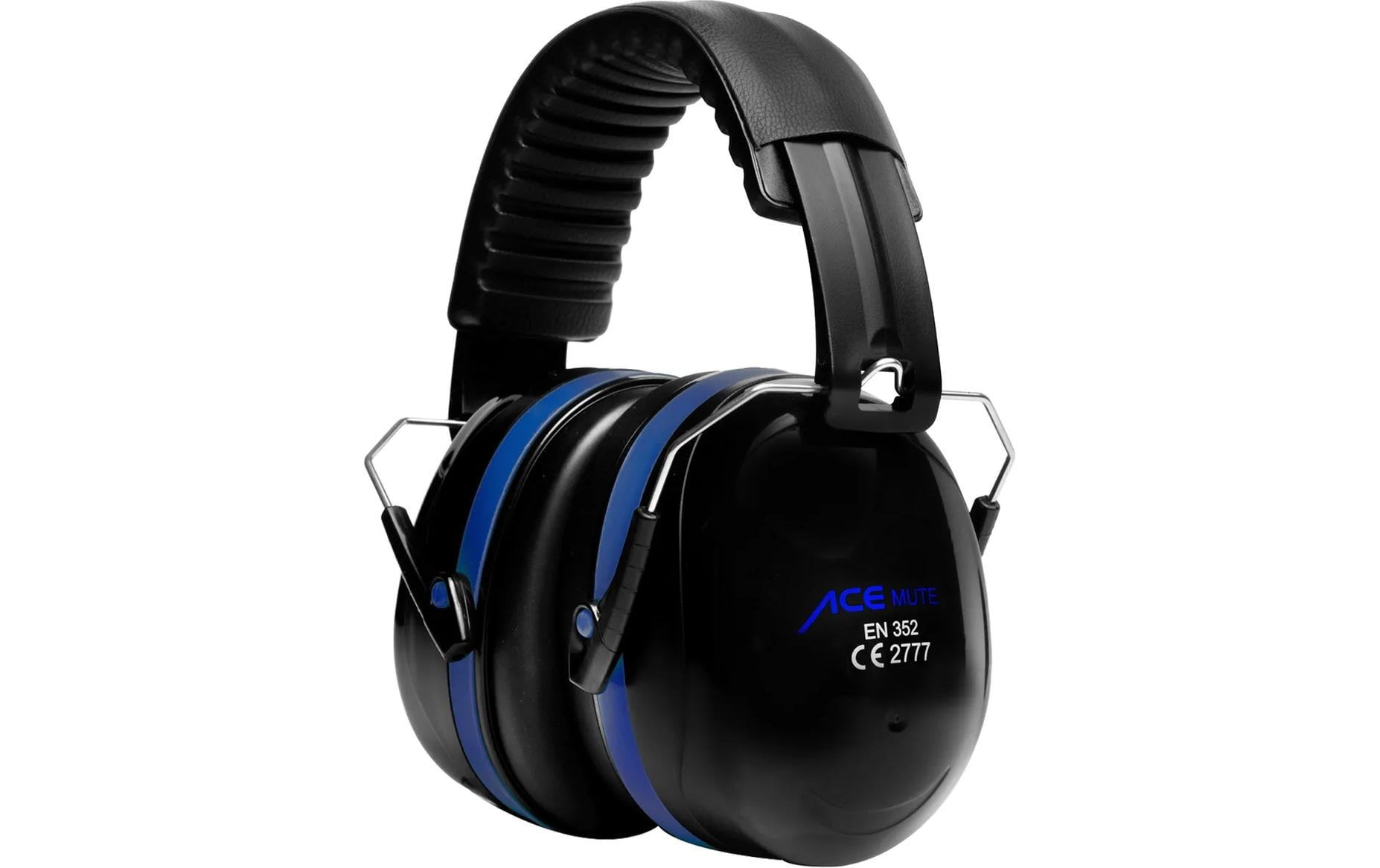 ACE Mute Kapselgehörschutz – SNR 32 dB – Schwarz/Blau – EN 352-1