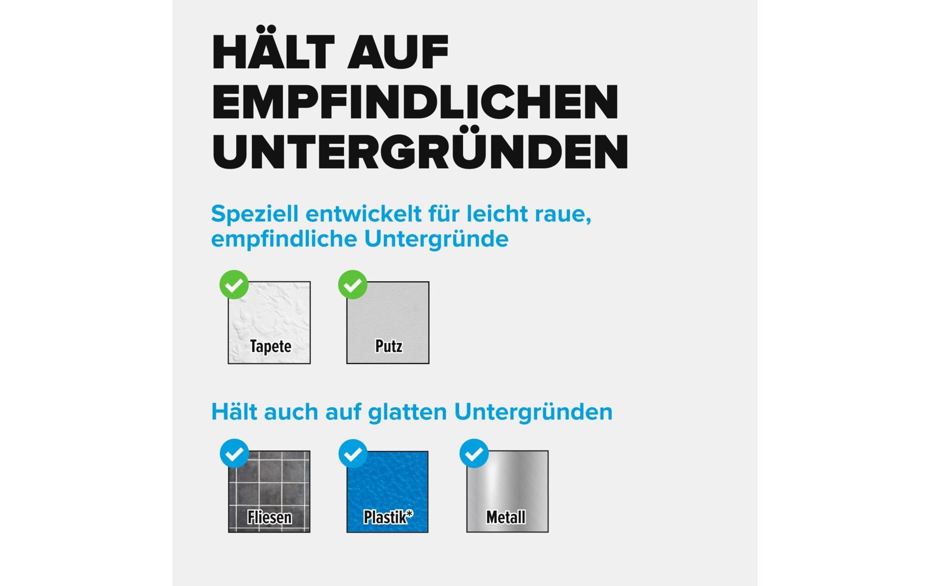 TESA Montagepad – 20 × 60 mm, weiss, bis 1,8 kg, für Innen