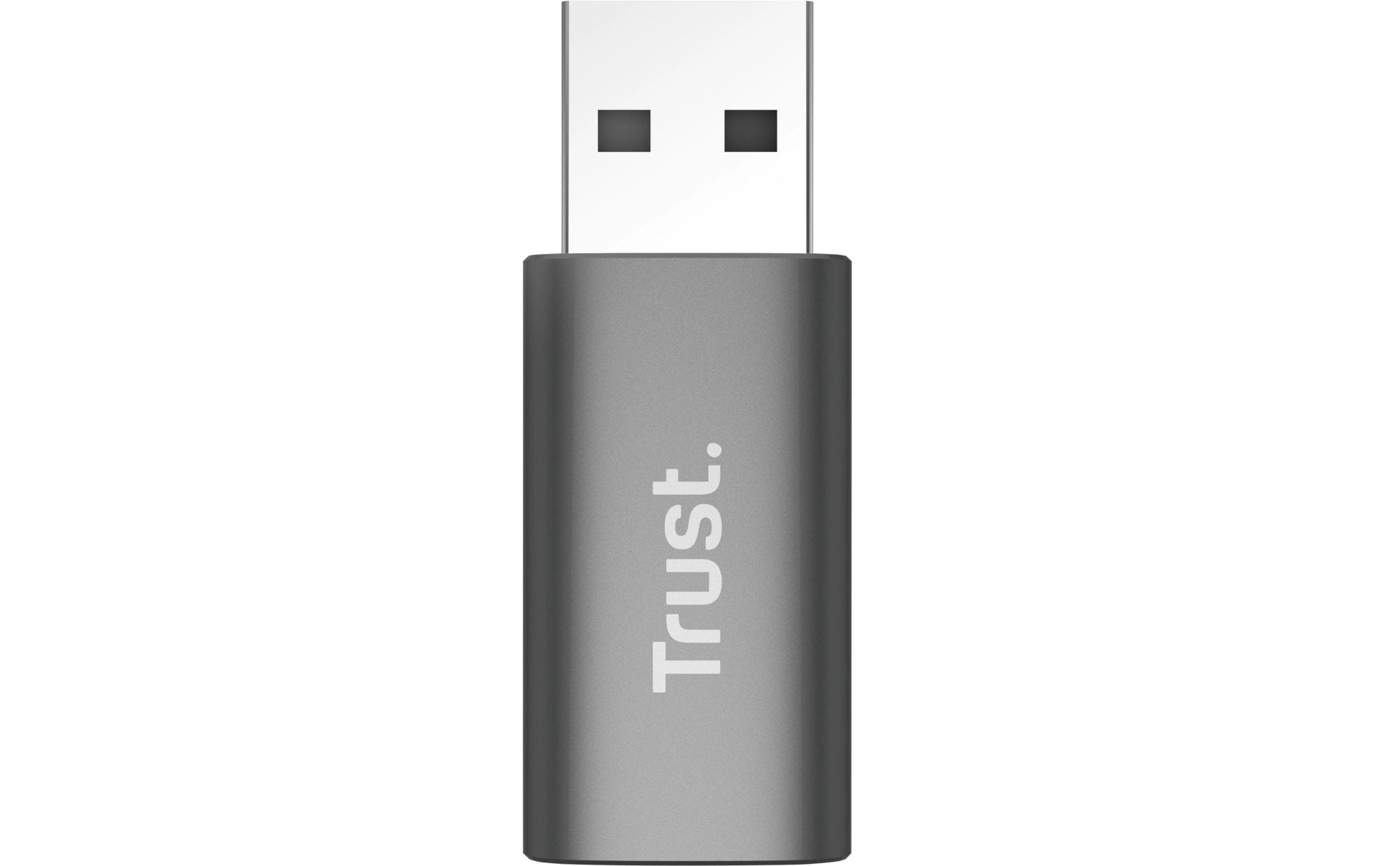 Trust Calyx Adapter USB-A zu USB-C – 2er-Pack, Plug & Play, USB 1.0/1.1 (12 Mbit/s), Grau