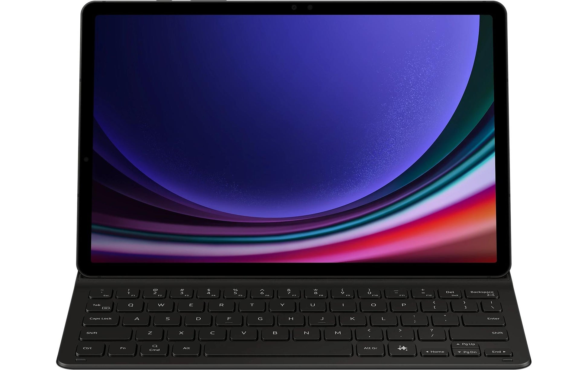 Samsung Cover Slim Keyboard – Tastatur, kabellos (Bluetooth), CH-Layout (DE-CH), schwarz – für Galaxy Tab S9