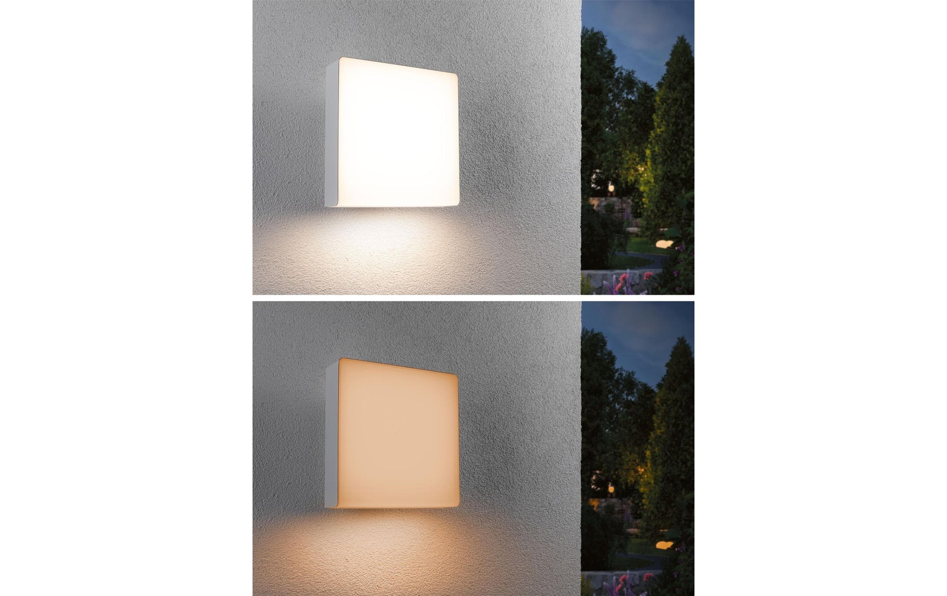 Paulmann Aussenwandleuchte – 25×25 cm, 700 lm, 8,5 W, Warmweiss, 2200–3000 K, IP44, Netzbetrieb, ZigBee