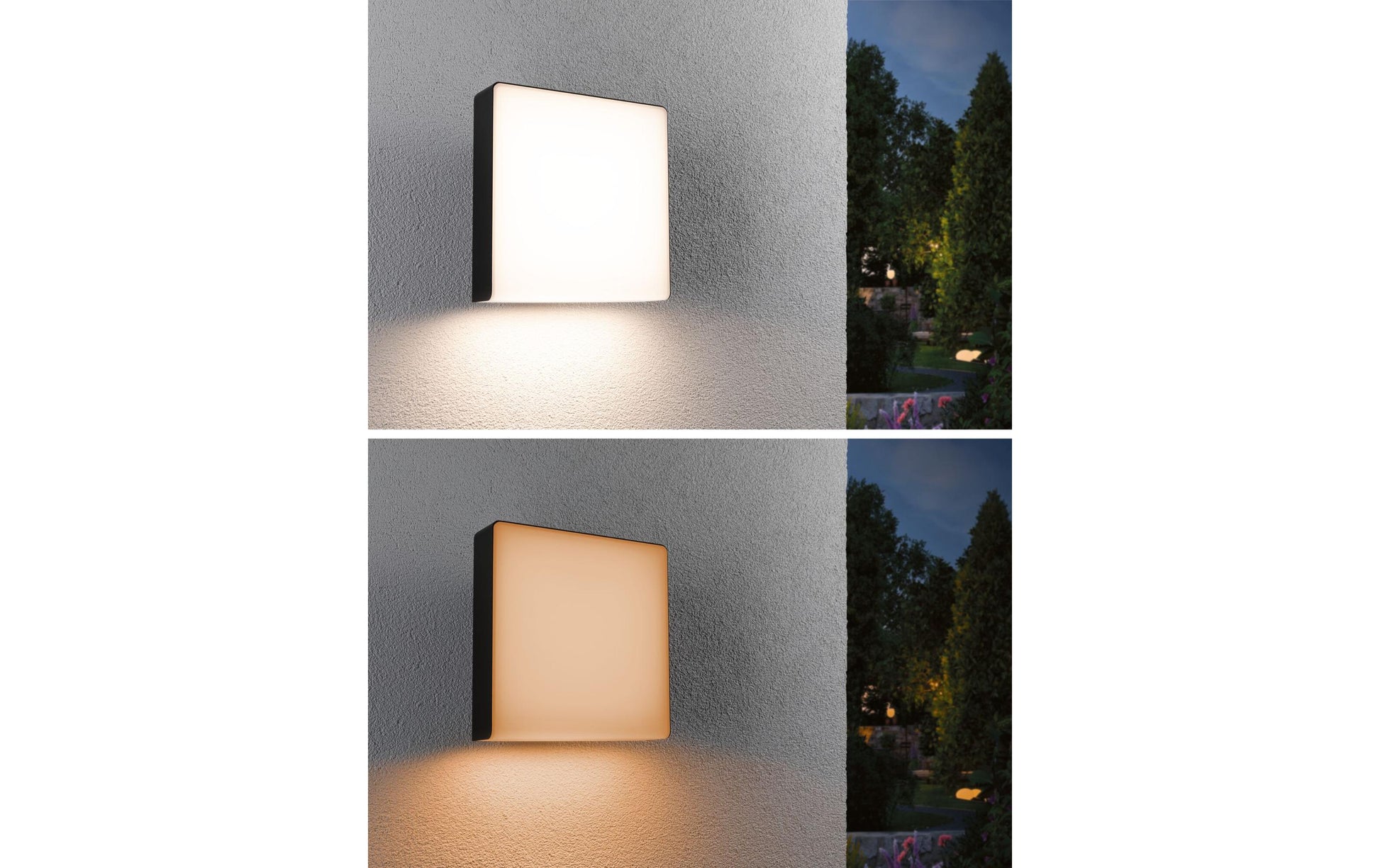 Paulmann Aussenwandleuchte – 700 lm, 8,5 W – Warmweiss, 2200–3000 K – IP44 – Netzbetrieb – für Zigbee