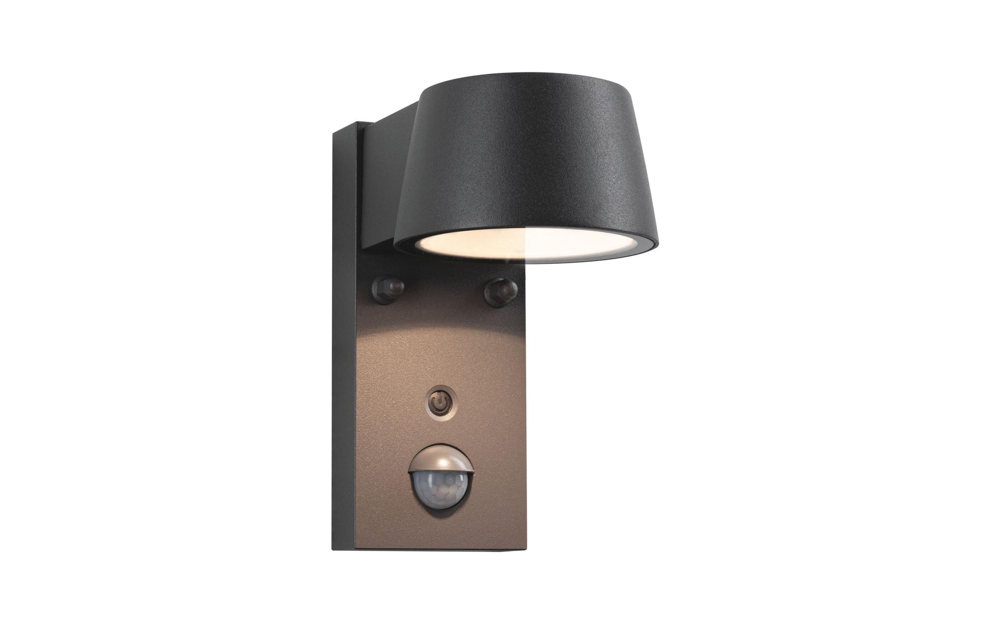 Paulmann Aussenwandleuchte – Warmweiss, 2200–3000 K, IP44, Netzbetrieb, mit Bewegungsmelder, Grau, Aluminium