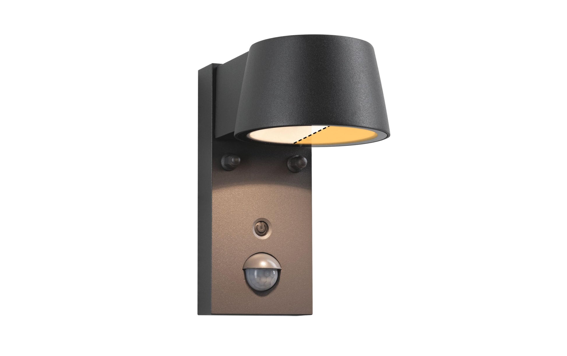 Paulmann Aussenwandleuchte – Warmweiss, 2200–3000 K, IP44, Netzbetrieb, mit Bewegungsmelder, Grau, Aluminium