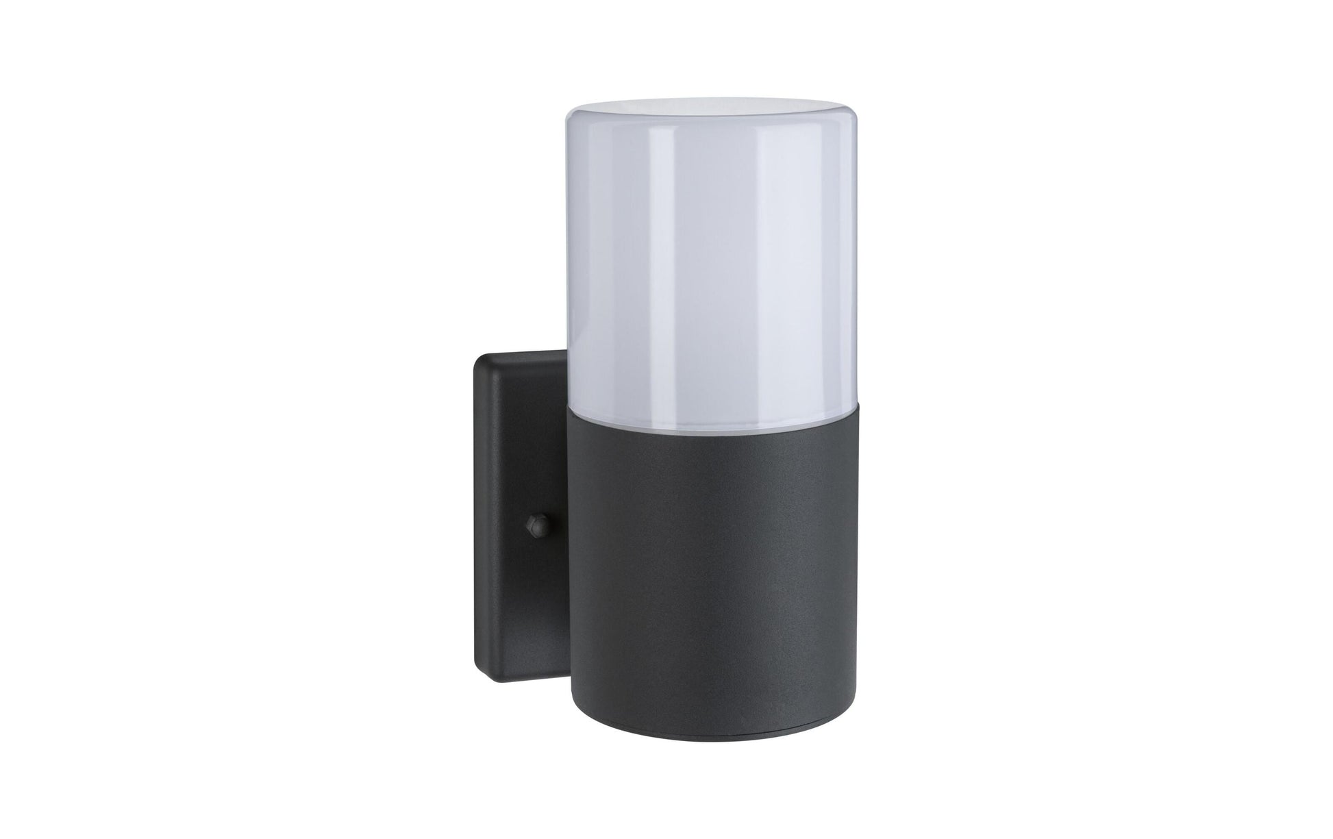 Paulmann Aussenwandleuchte Tubs – 10,5×17,5 cm, 15 W, Warmweiss, IP44, Netzbetrieb, dimmbar – Grau, Metall
